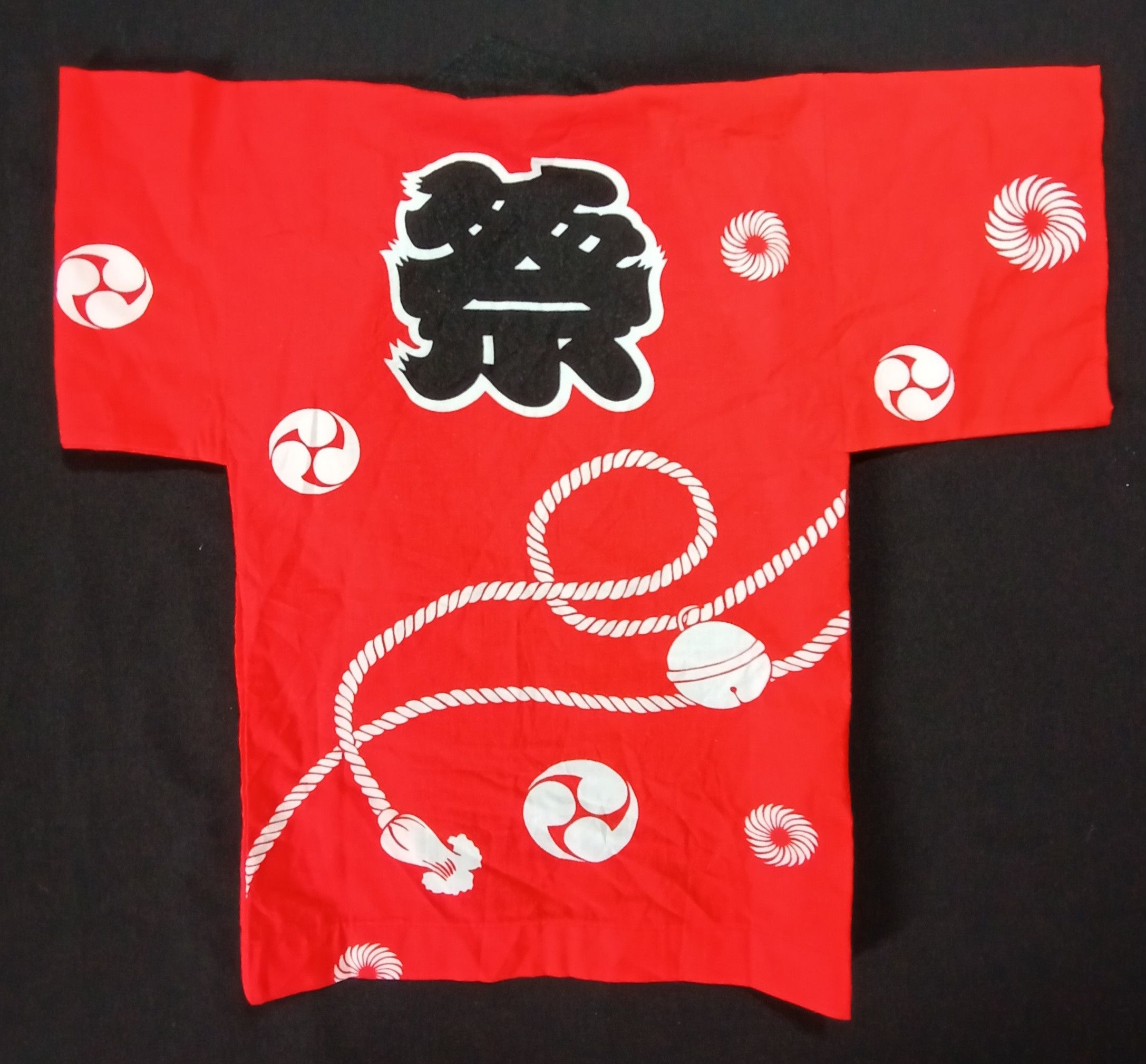 Indigo Sanjuro Happi Jacket Japanese Traditional Festival for kids Size US XXS / EU 40 - 1 Thumbnail