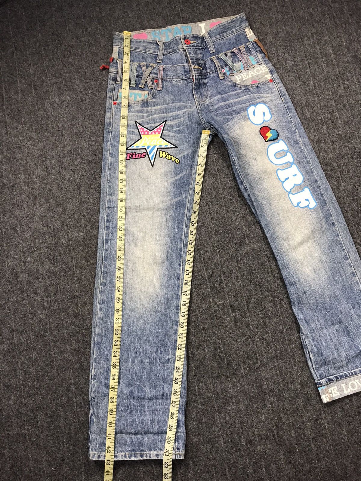 Japanese Brand × Vintage Clone Devgru Double Waist Denim Pant Jeans Unisex K1141j Size 30" / US 8 / IT 44 - 11 Thumbnail