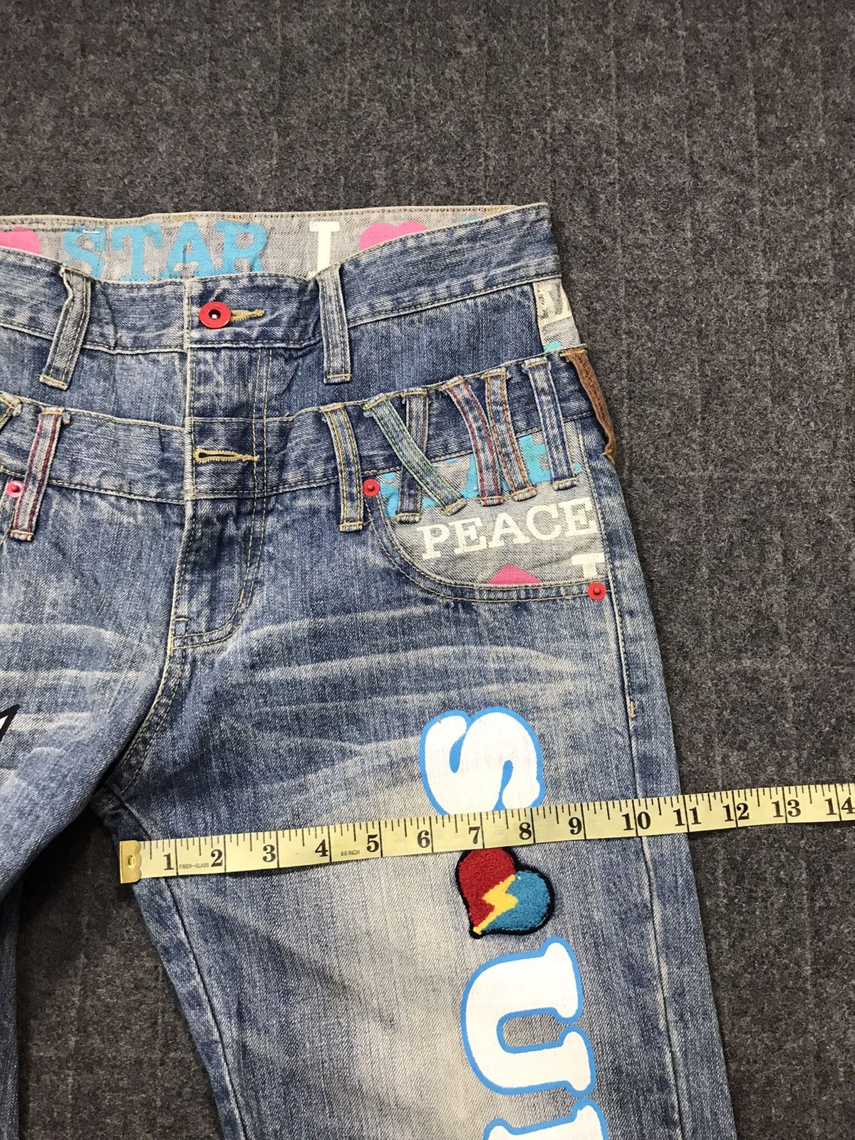 Japanese Brand × Vintage Clone Devgru Double Waist Denim Pant Jeans Unisex K1141j Size 30" / US 8 / IT 44 - 12 Thumbnail
