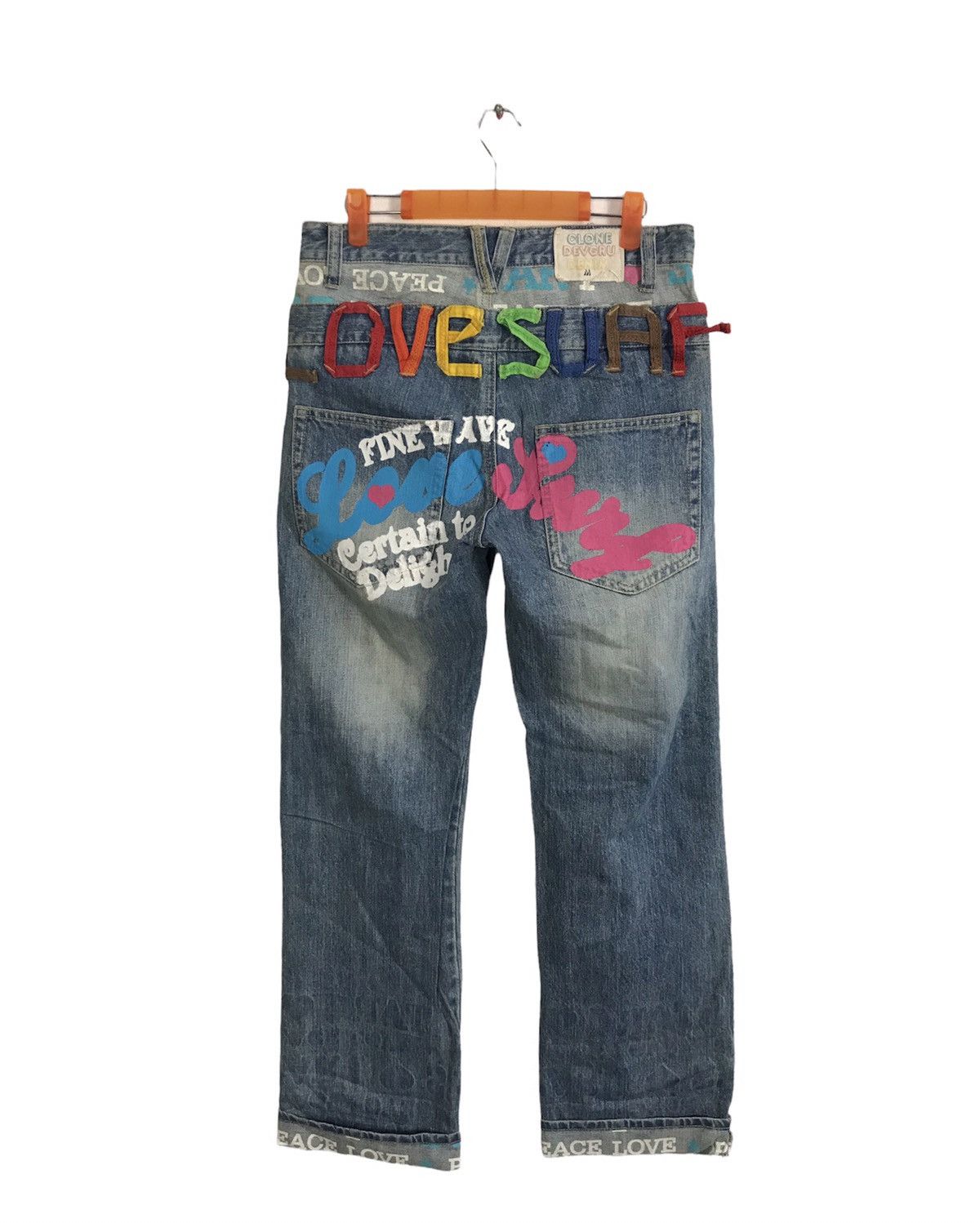 Japanese Brand × Vintage Clone Devgru Double Waist Denim Pant Jeans Unisex K1141j Size 30" / US 8 / IT 44 - 2 Thumbnail