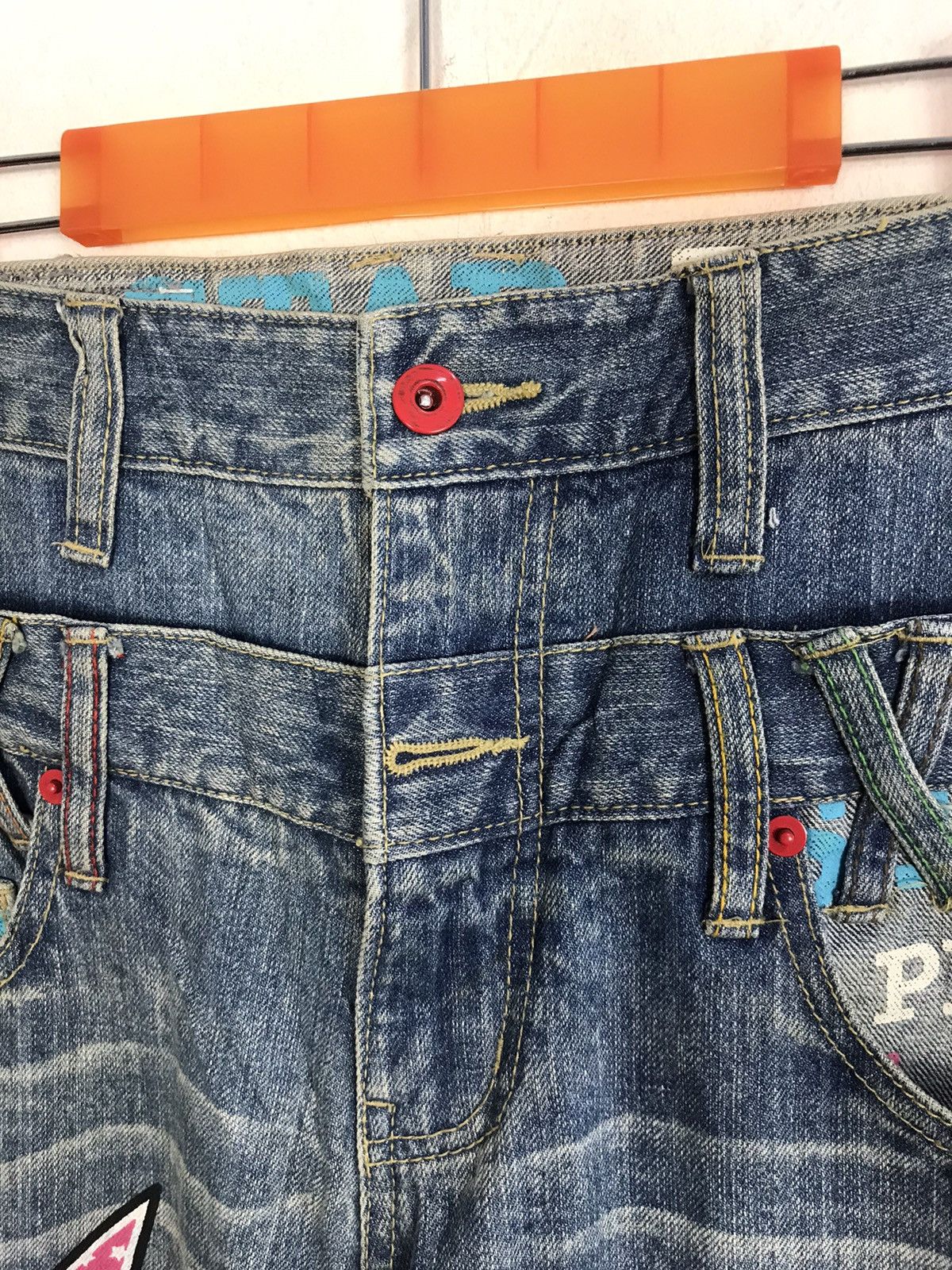 Japanese Brand × Vintage Clone Devgru Double Waist Denim Pant Jeans Unisex K1141j Size 30" / US 8 / IT 44 - 5 Thumbnail