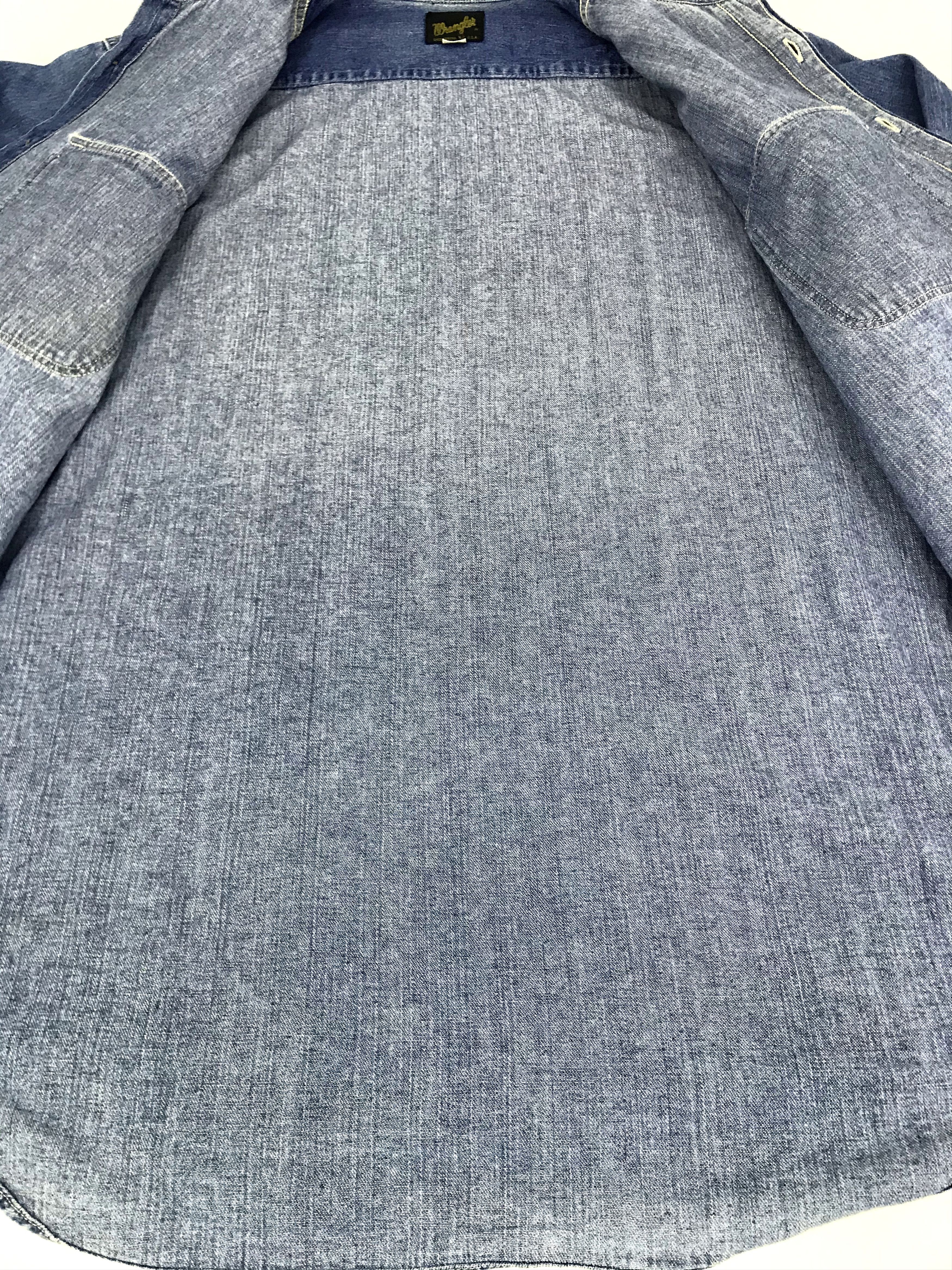 Vintage × Wrangler Rare Vintage Wrangler Indigo Denim Jeans Western Flannel Size US XL / EU 56 / 4 - 6 Thumbnail