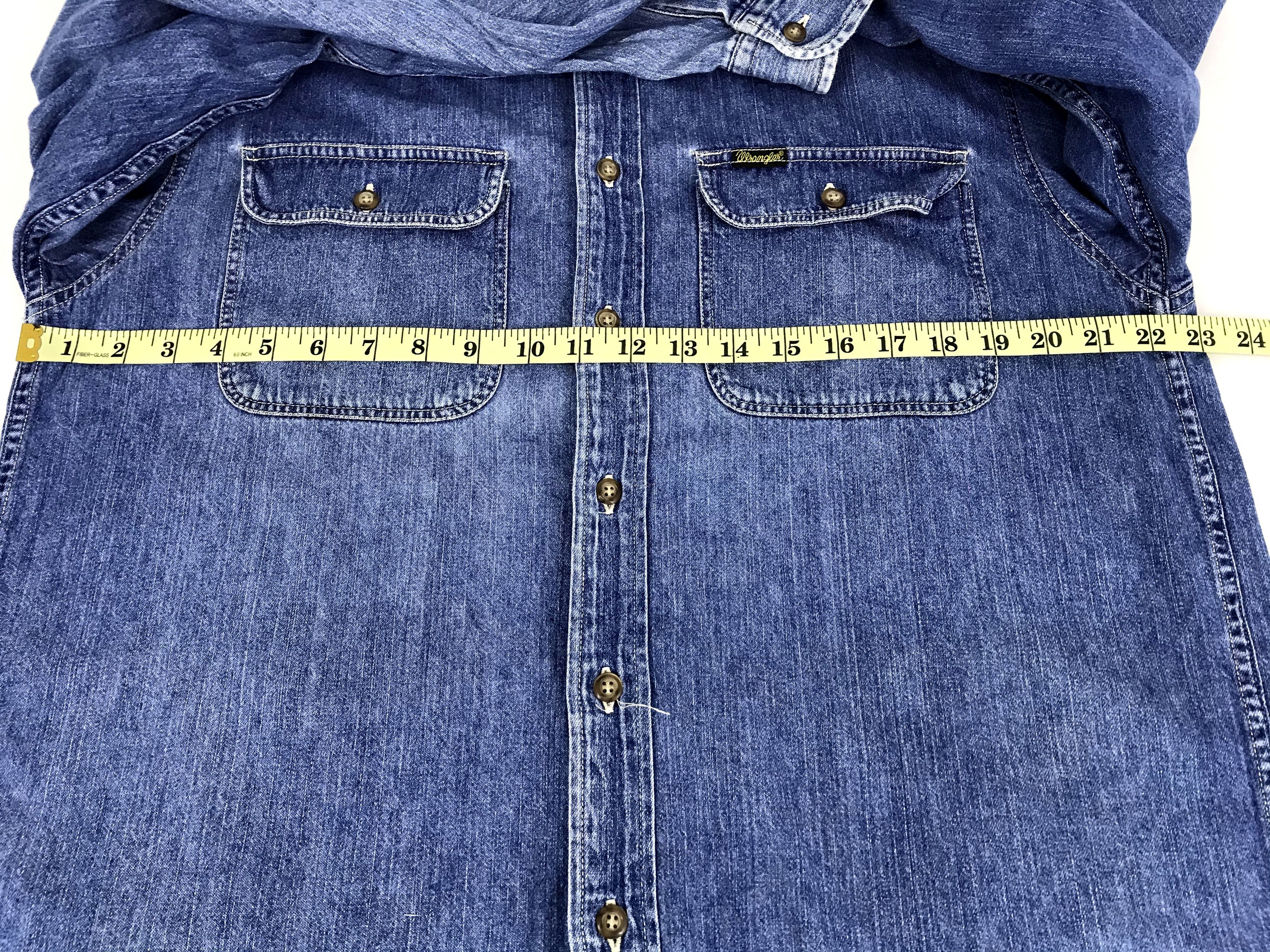Vintage × Wrangler Rare Vintage Wrangler Indigo Denim Jeans Western Flannel Size US XL / EU 56 / 4 - 10 Thumbnail