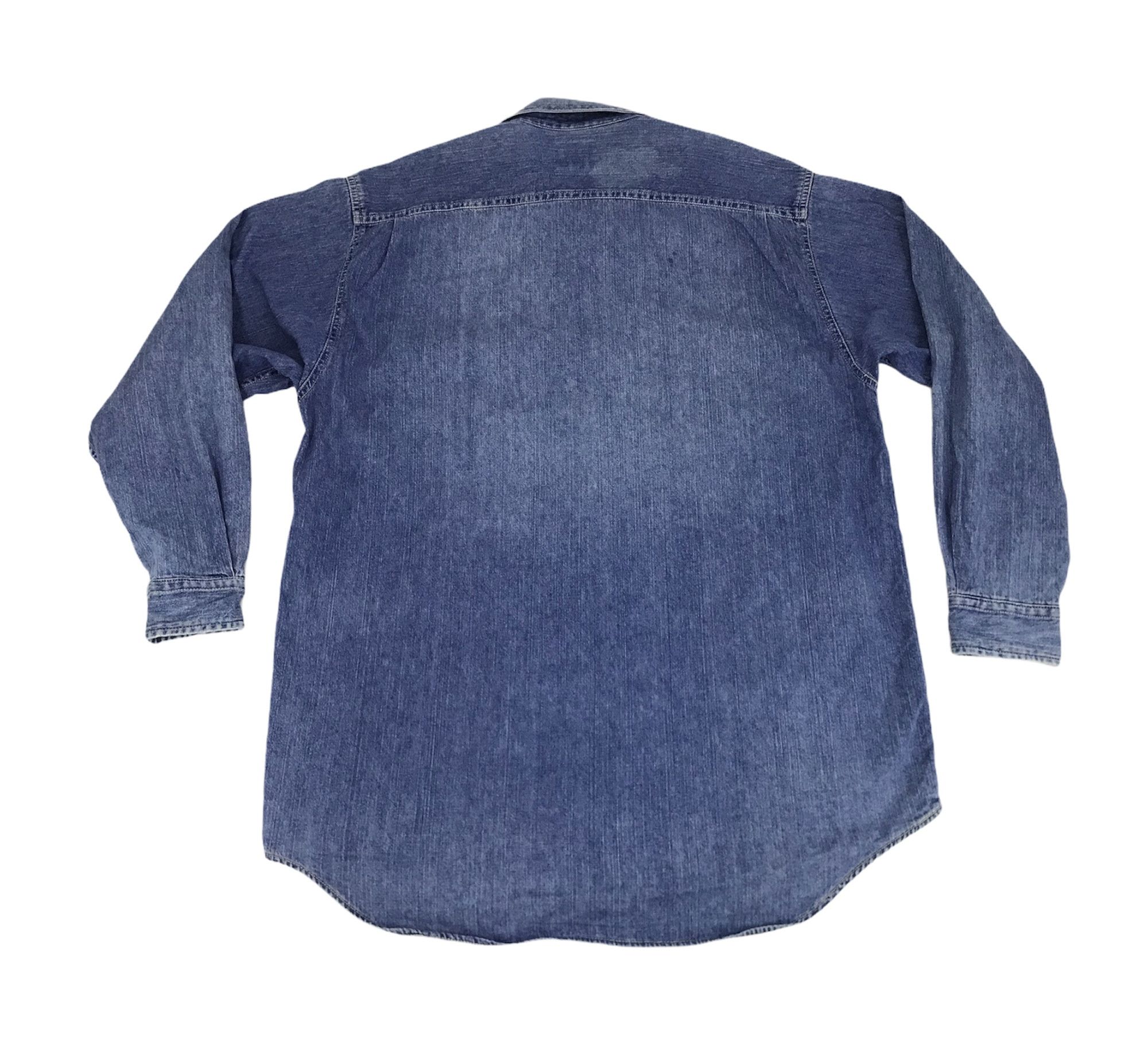 Vintage × Wrangler Rare Vintage Wrangler Indigo Denim Jeans Western Flannel Size US XL / EU 56 / 4 - 2 Thumbnail