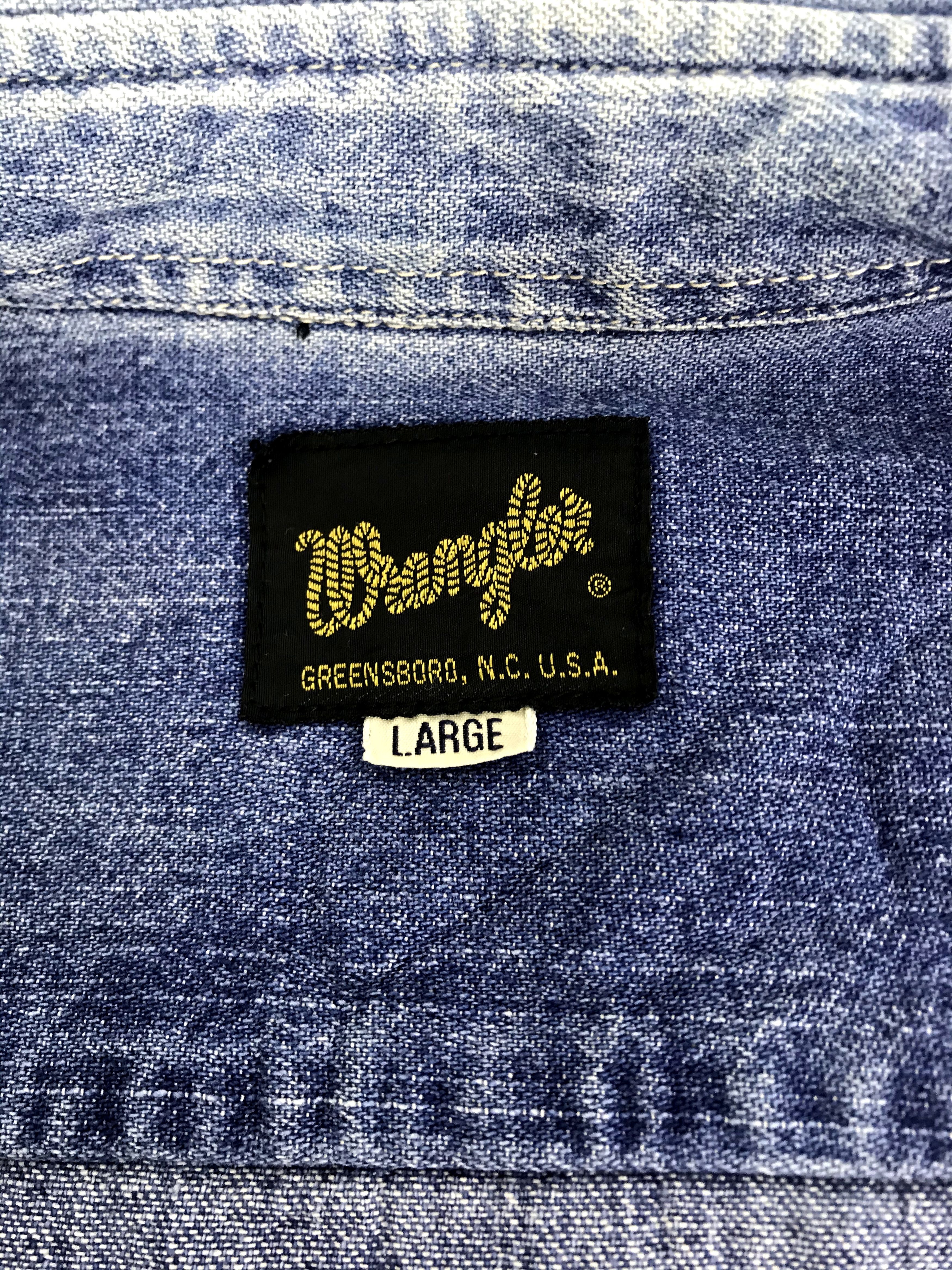 Vintage × Wrangler Rare Vintage Wrangler Indigo Denim Jeans Western Flannel Size US XL / EU 56 / 4 - 7 Thumbnail