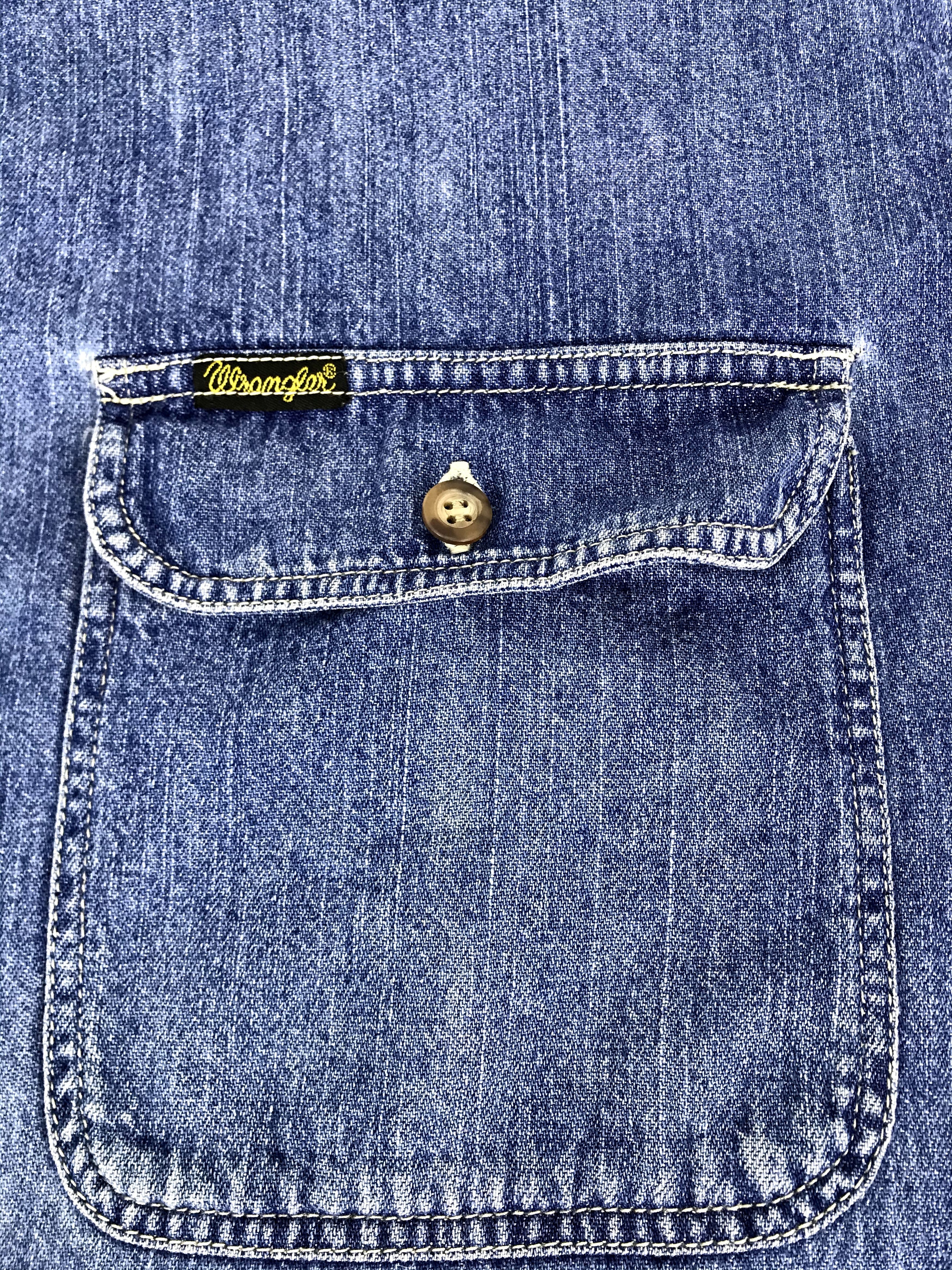 Vintage × Wrangler Rare Vintage Wrangler Indigo Denim Jeans Western Flannel Size US XL / EU 56 / 4 - 4 Thumbnail