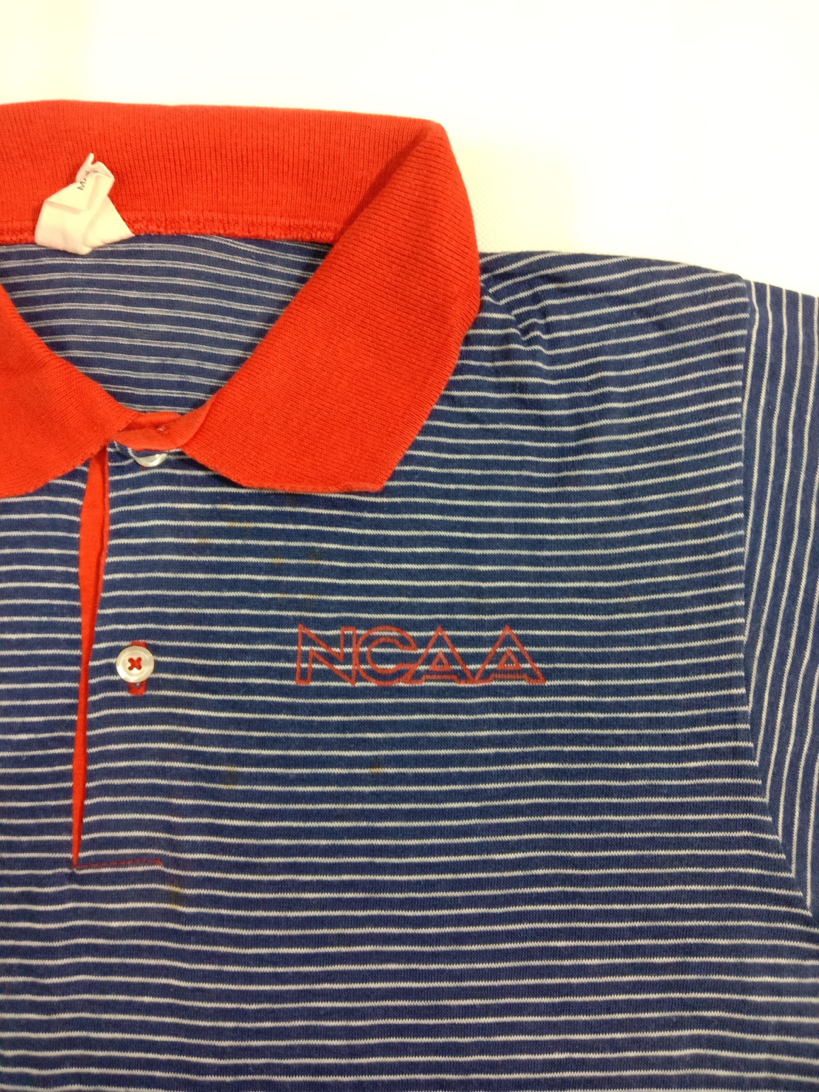 Descente VINTAGE 80s 90s NCAA Polo Tee Striped Athletic Size S / US 4 / IT 40 - 4 Thumbnail