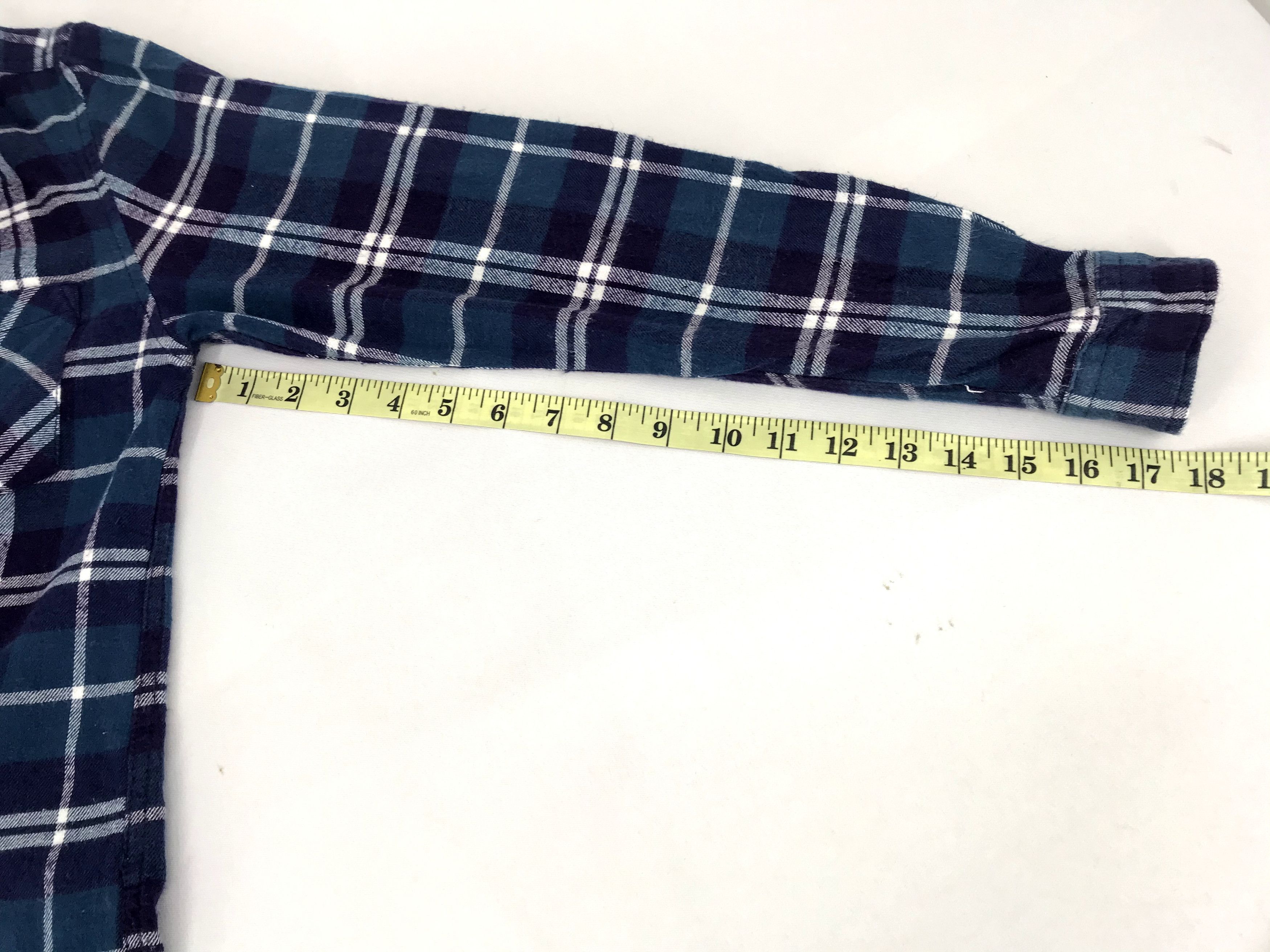 Flannel × Japanese Brand Vintage Style Hub & Spoke Flannel Unique Square Plaid Check Size US M / EU 48-50 / 2 - 11 Thumbnail