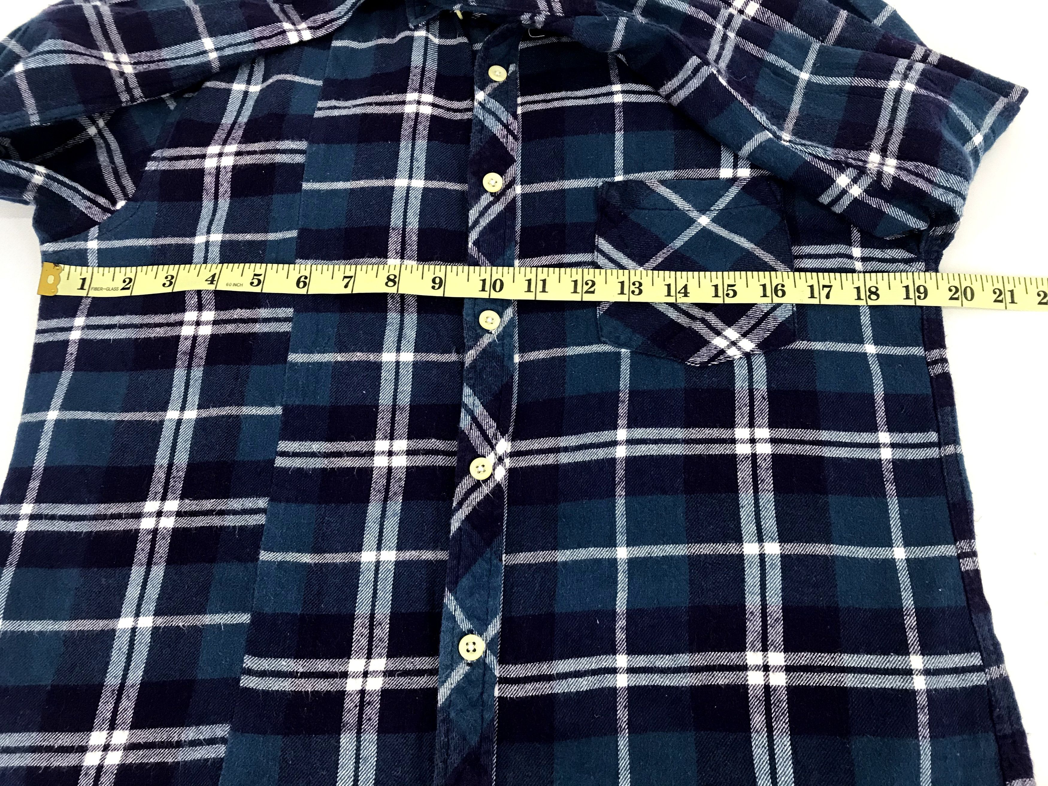 Flannel × Japanese Brand Vintage Style Hub & Spoke Flannel Unique Square Plaid Check Size US M / EU 48-50 / 2 - 9 Thumbnail