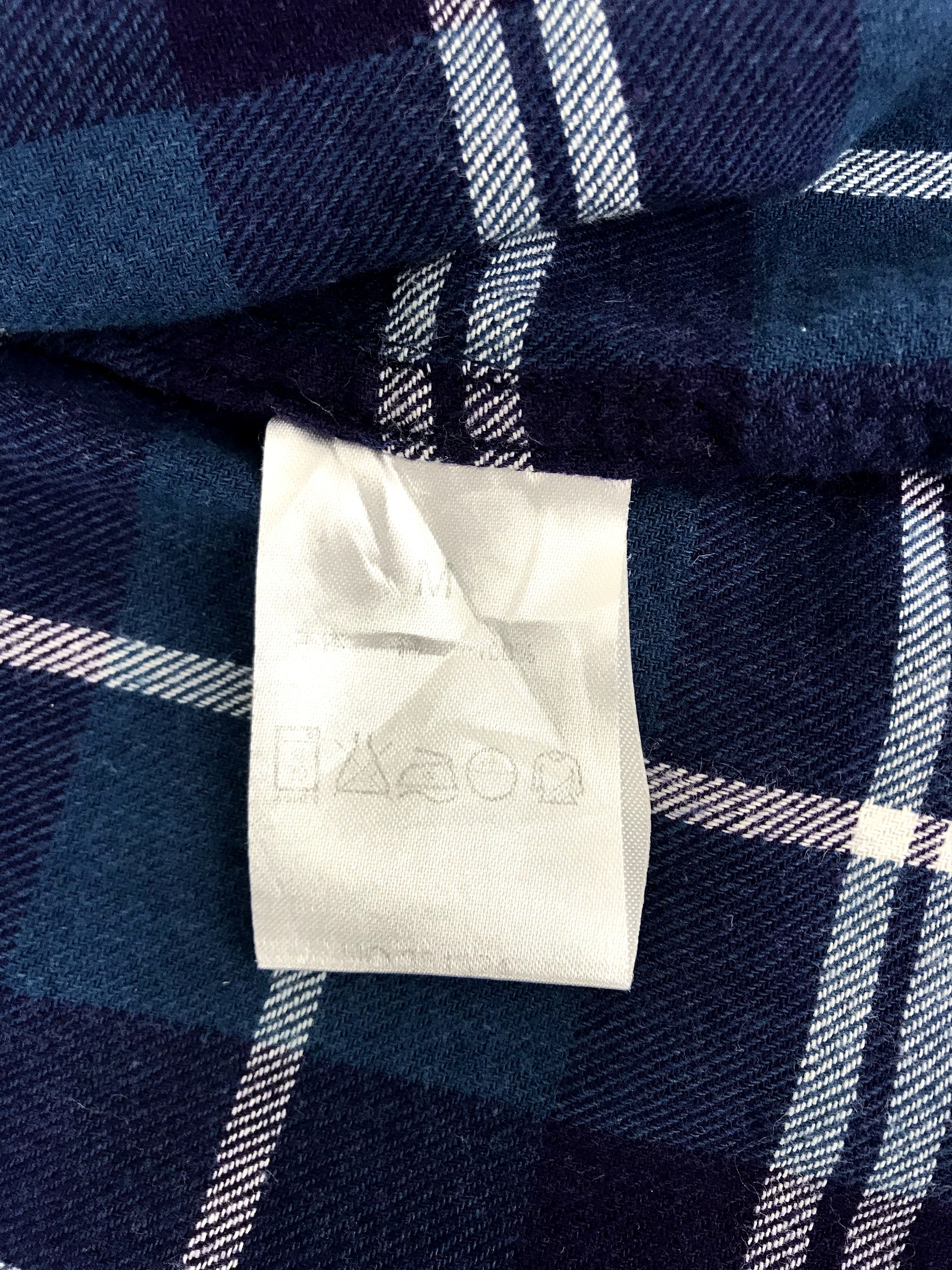 Flannel × Japanese Brand Vintage Style Hub & Spoke Flannel Unique Square Plaid Check Size US M / EU 48-50 / 2 - 7 Thumbnail