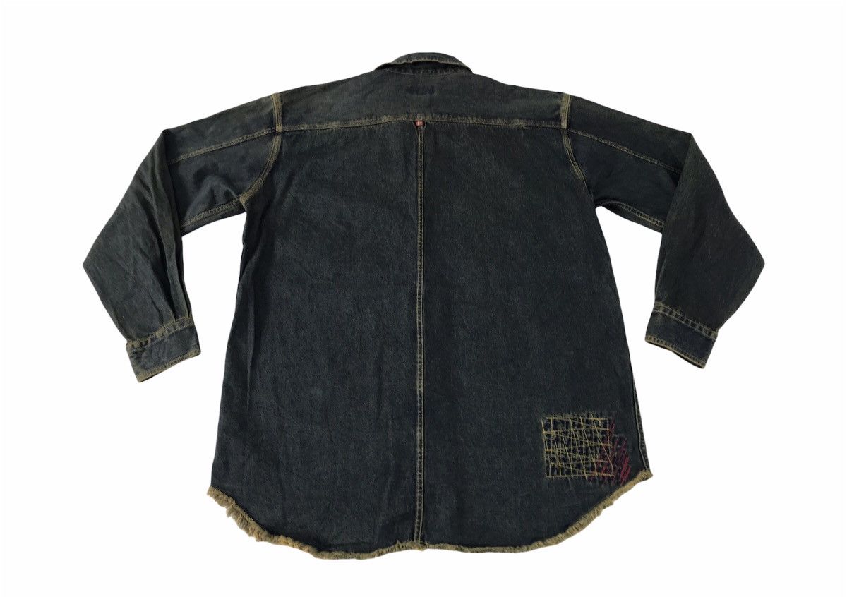 Vintage B Design Western Denim Jeans Patchwork Jacket Button Up Size US L / EU 52-54 / 3 - 2 Thumbnail