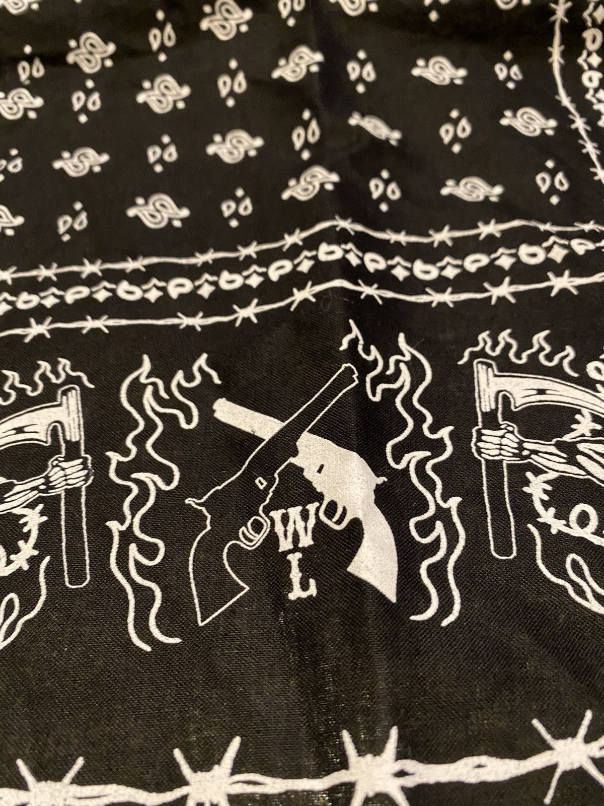 Warren Lotas Warren Lotas black bandana Size ONE SIZE - 6 Thumbnail