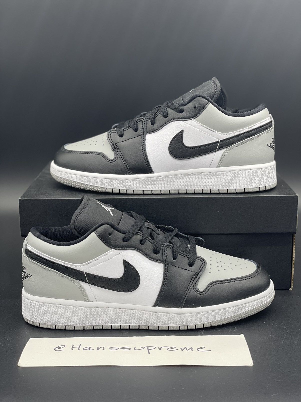 Nike Nike Air Jordan 1 Low Shadow Toe GS |Size 6Y| 553560-052 NEW | Grailed