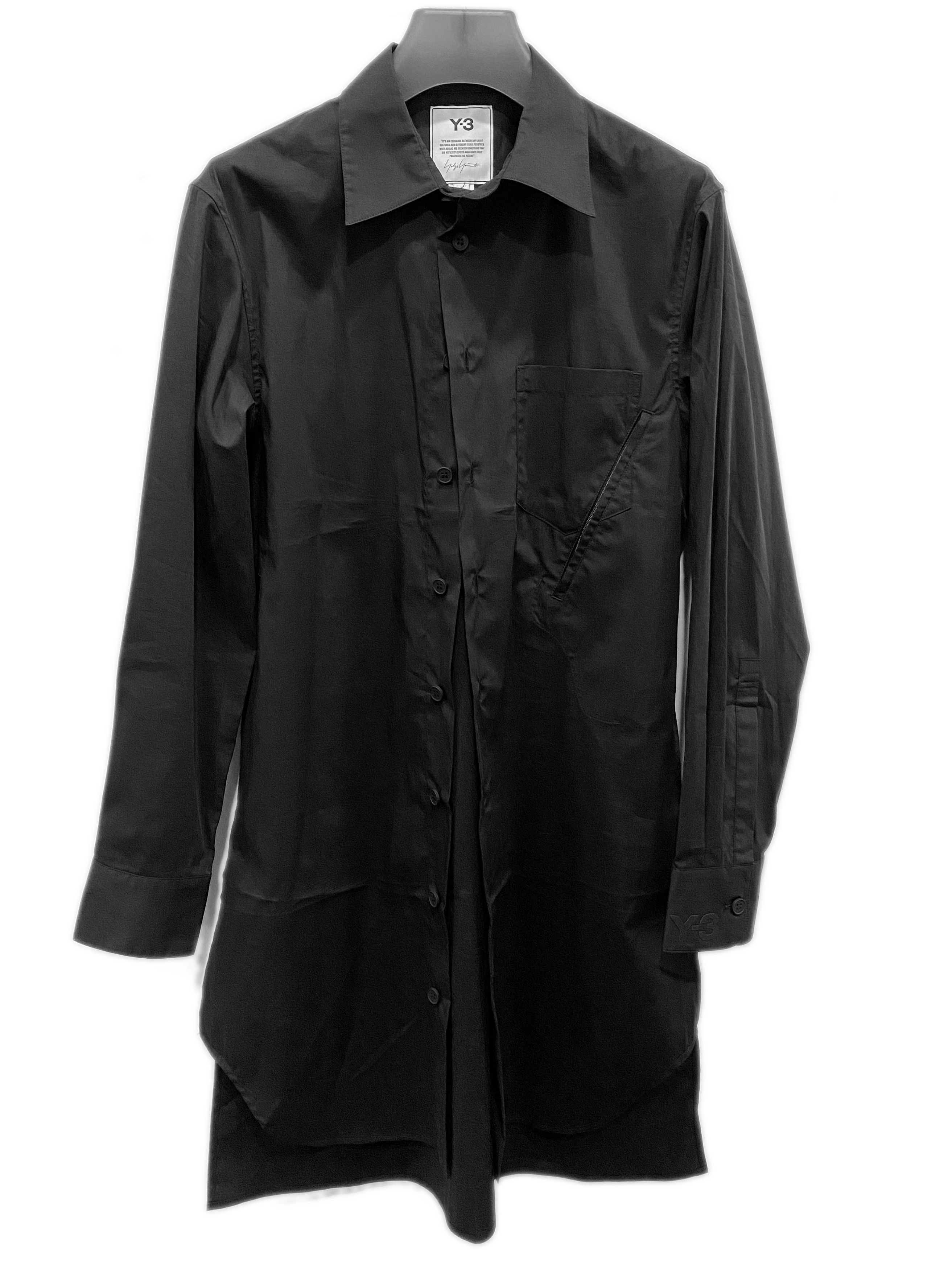 image of Y 3 Y-3 Long Sleeve Shirt in Black, Men's (Size XS)