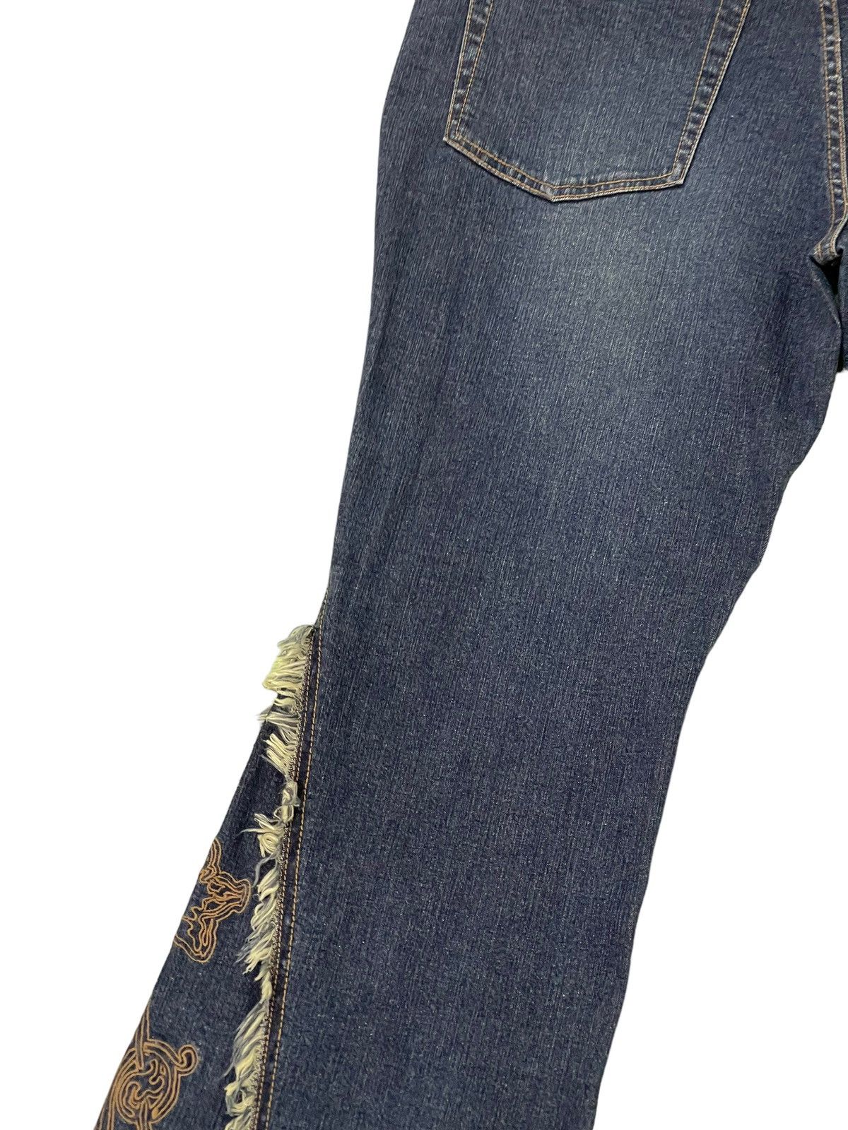 Japanese Brand Flare Jeans Slim Flash Shaggy Stretch Denim Boot Cut 1🟦7 Size US 34 / EU 50 - 15 Thumbnail