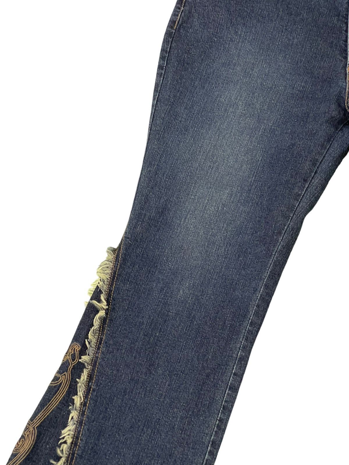 Japanese Brand Flare Jeans Slim Flash Shaggy Stretch Denim Boot Cut 1🟦7 Size US 34 / EU 50 - 6 Thumbnail
