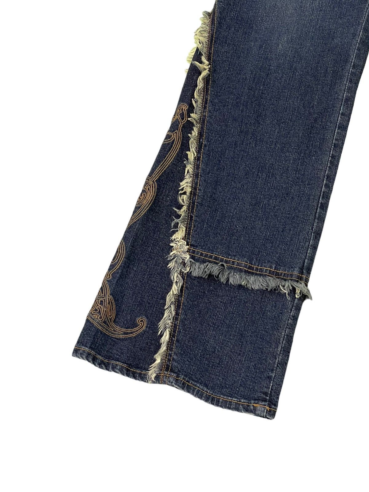 Japanese Brand Flare Jeans Slim Flash Shaggy Stretch Denim Boot Cut 1🟦7 Size US 34 / EU 50 - 5 Thumbnail