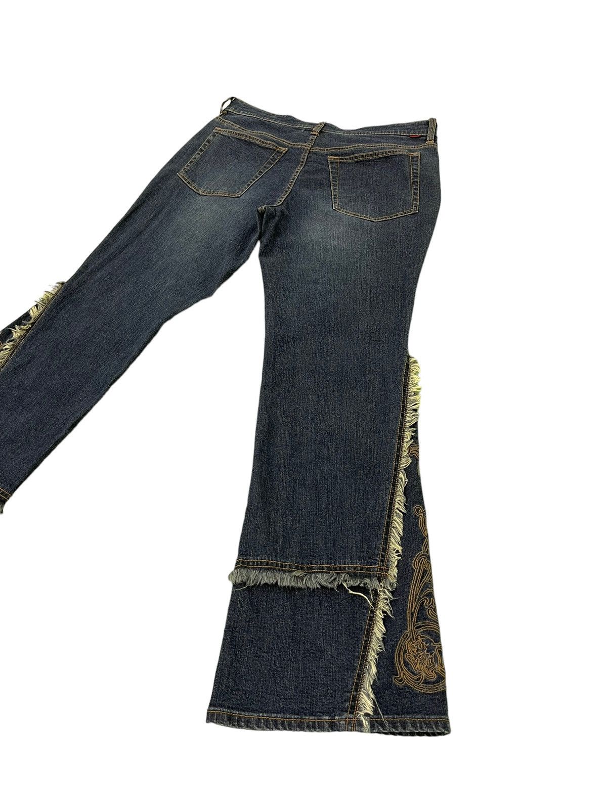 Japanese Brand Flare Jeans Slim Flash Shaggy Stretch Denim Boot Cut 1🟦7 Size US 34 / EU 50 - 12 Thumbnail