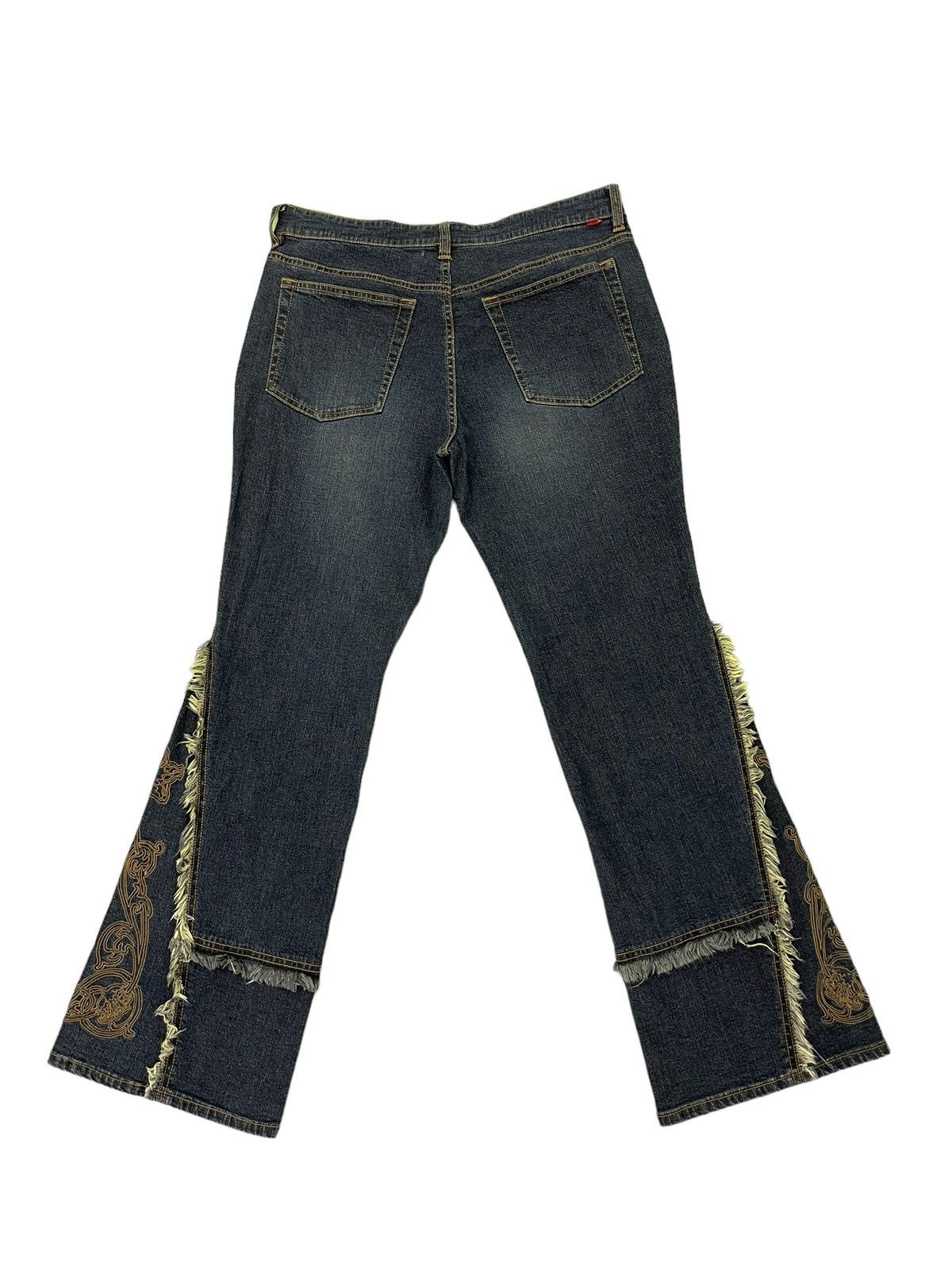 Japanese Brand Flare Jeans Slim Flash Shaggy Stretch Denim Boot Cut 1🟦7 Size US 34 / EU 50 - 10 Thumbnail