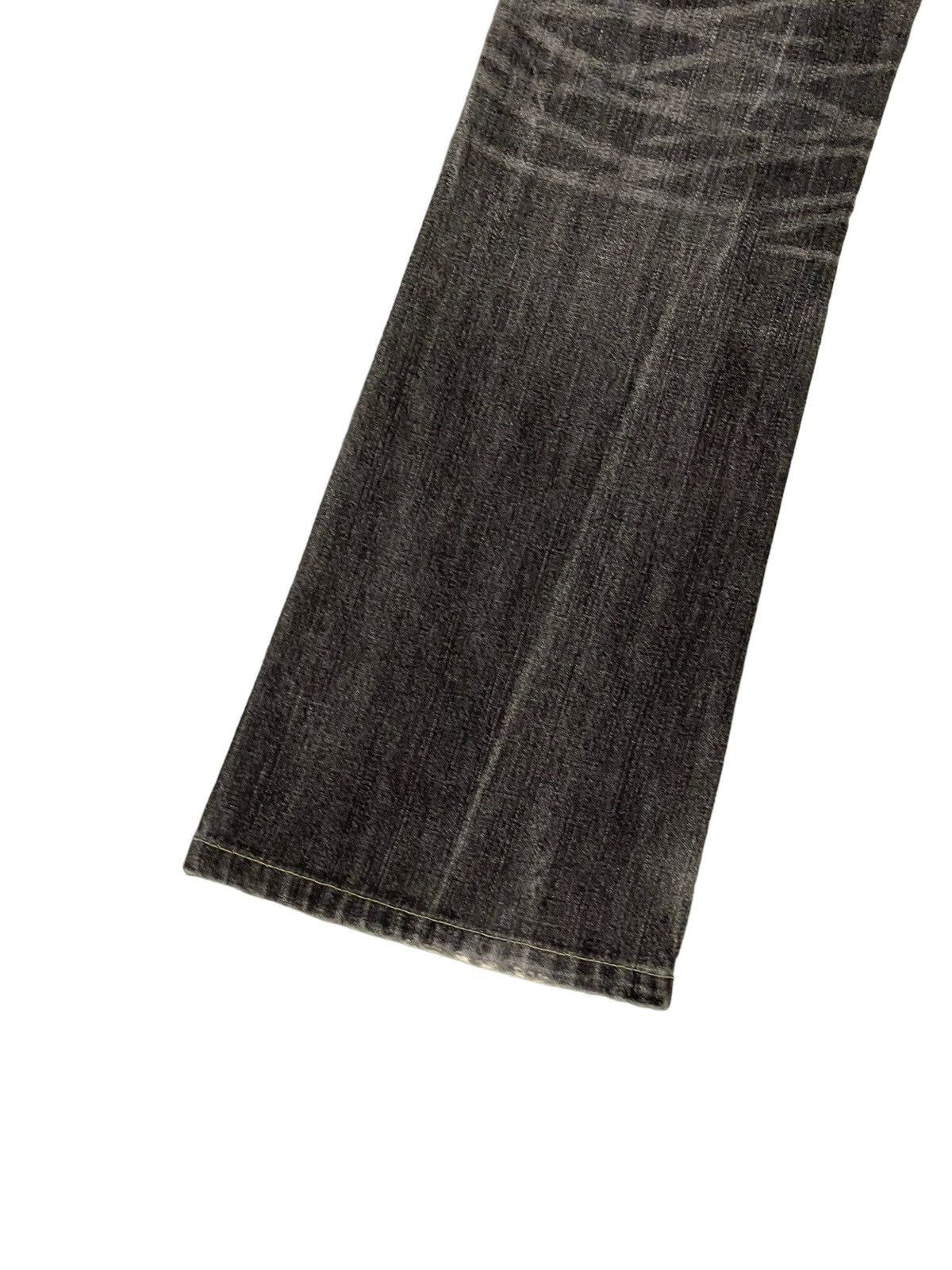 Japanese Brand Flare Jeans Wrangler Distress Denim Acid Wash Boot Cut 1🟦7 Size US 31 - 16 Thumbnail