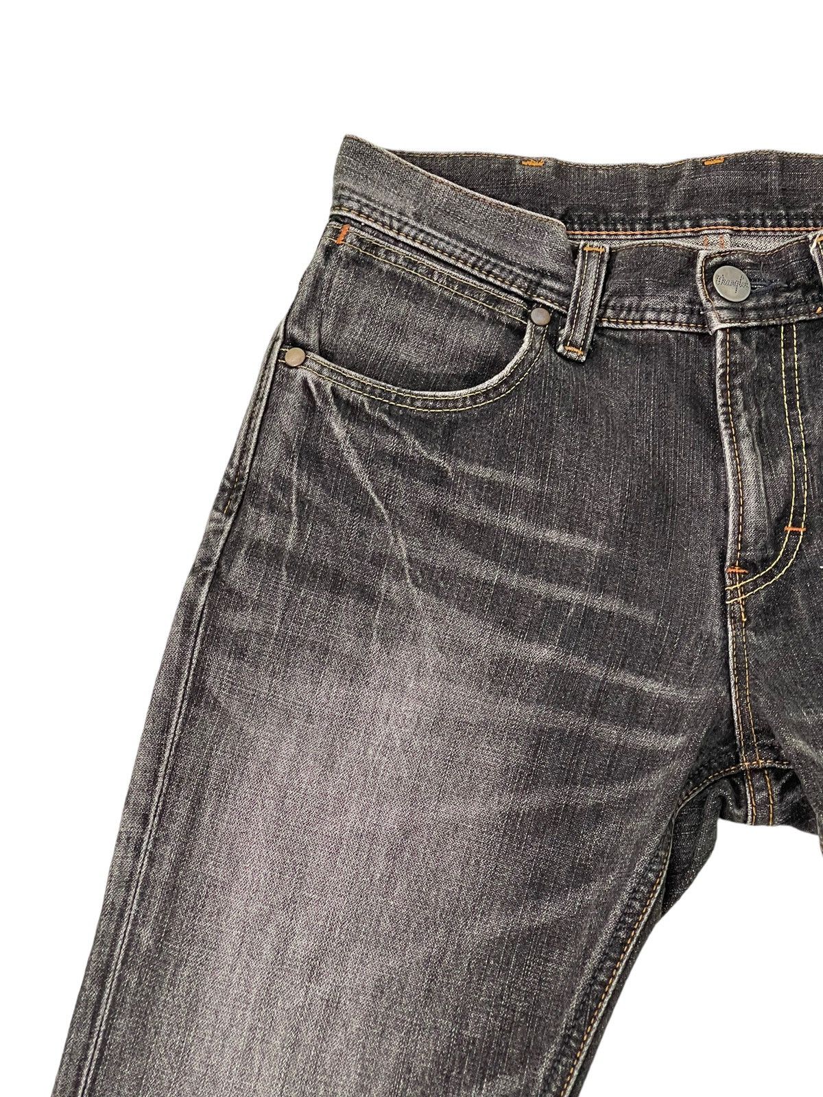 Japanese Brand Flare Jeans Wrangler Distress Denim Acid Wash Boot Cut 1🟦7 Size US 31 - 9 Thumbnail