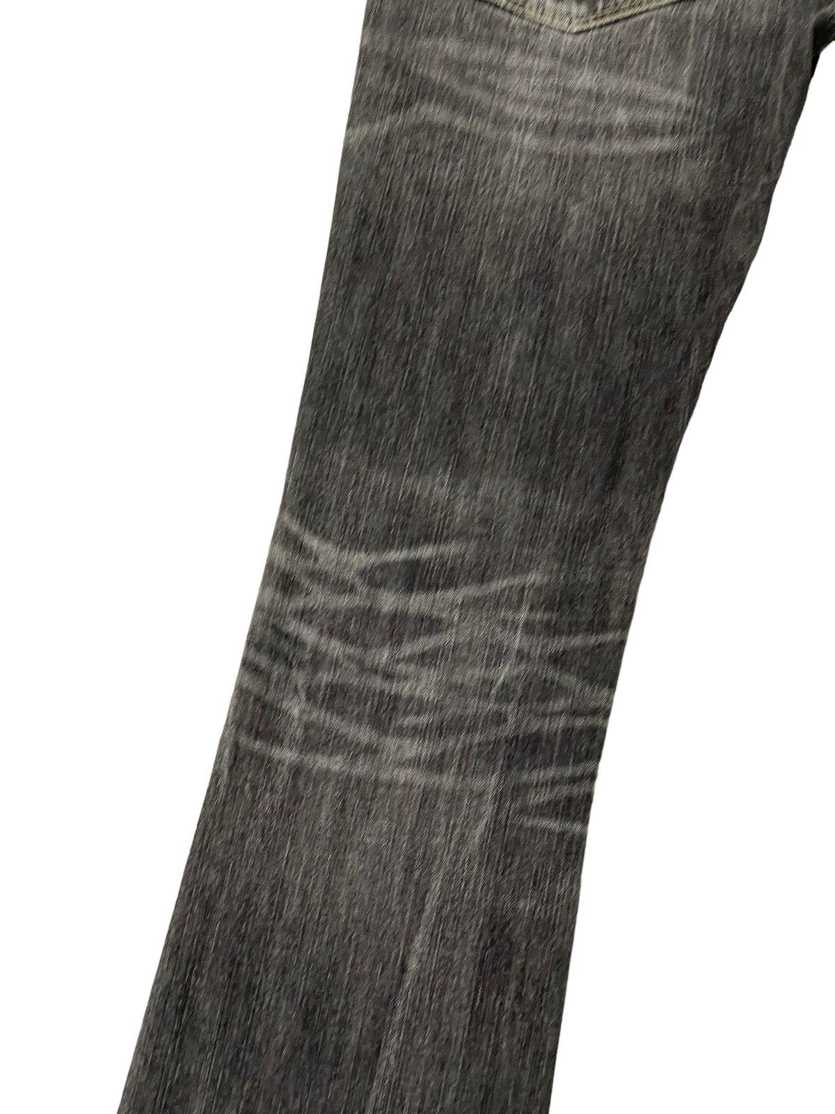 Japanese Brand Flare Jeans Wrangler Distress Denim Acid Wash Boot Cut 1🟦7 Size US 31 - 17 Thumbnail