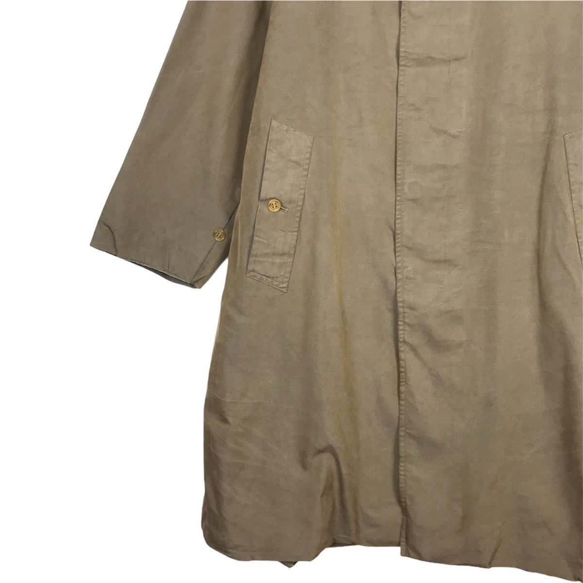 Burberry × Vintage Burberrys Long Coat Wax Cotton Nova Check Inside Jacket Size US L / EU 52-54 / 3 - 4 Thumbnail