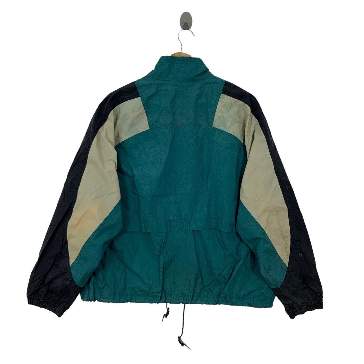 Nike × Vintage Vintage 90s Nike Swoosh Windbreaker Zipper Jacket Size US XL / EU 56 / 4 - 5 Thumbnail