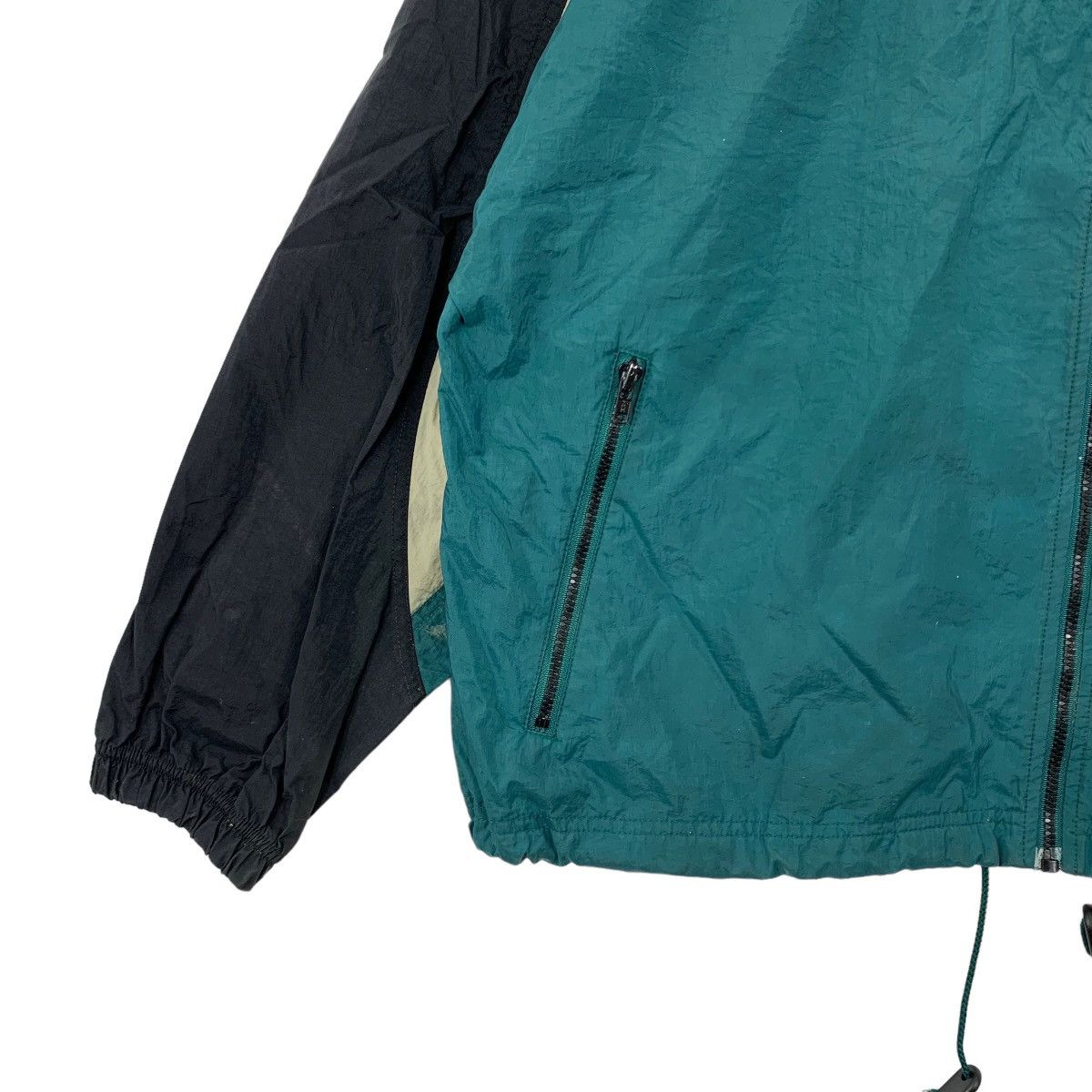 Nike × Vintage Vintage 90s Nike Swoosh Windbreaker Zipper Jacket Size US XL / EU 56 / 4 - 3 Thumbnail