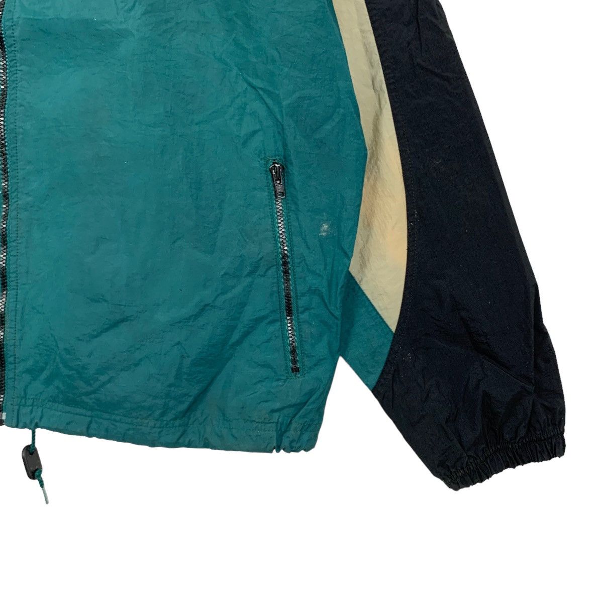 Nike × Vintage Vintage 90s Nike Swoosh Windbreaker Zipper Jacket Size US XL / EU 56 / 4 - 4 Thumbnail