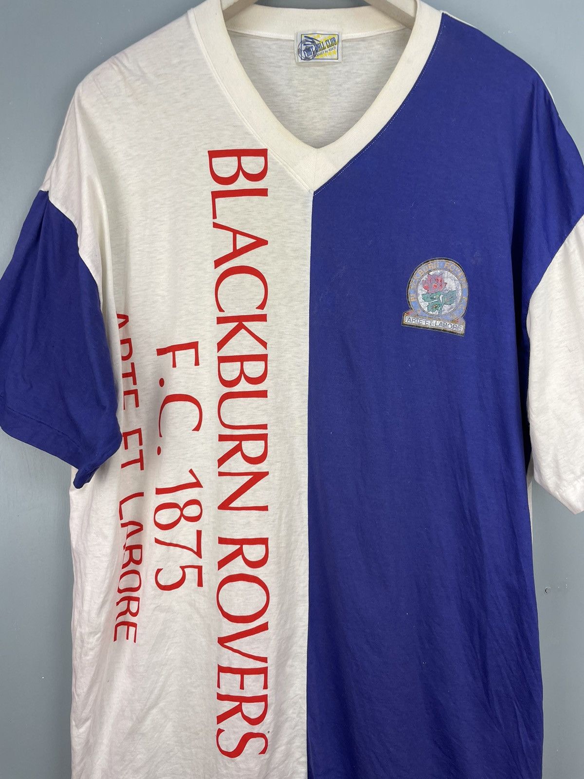 Asics Vintage 90s Blackburn Rovers F.C. fan t shirt Size US XL / EU 56 / 4 - 3 Thumbnail