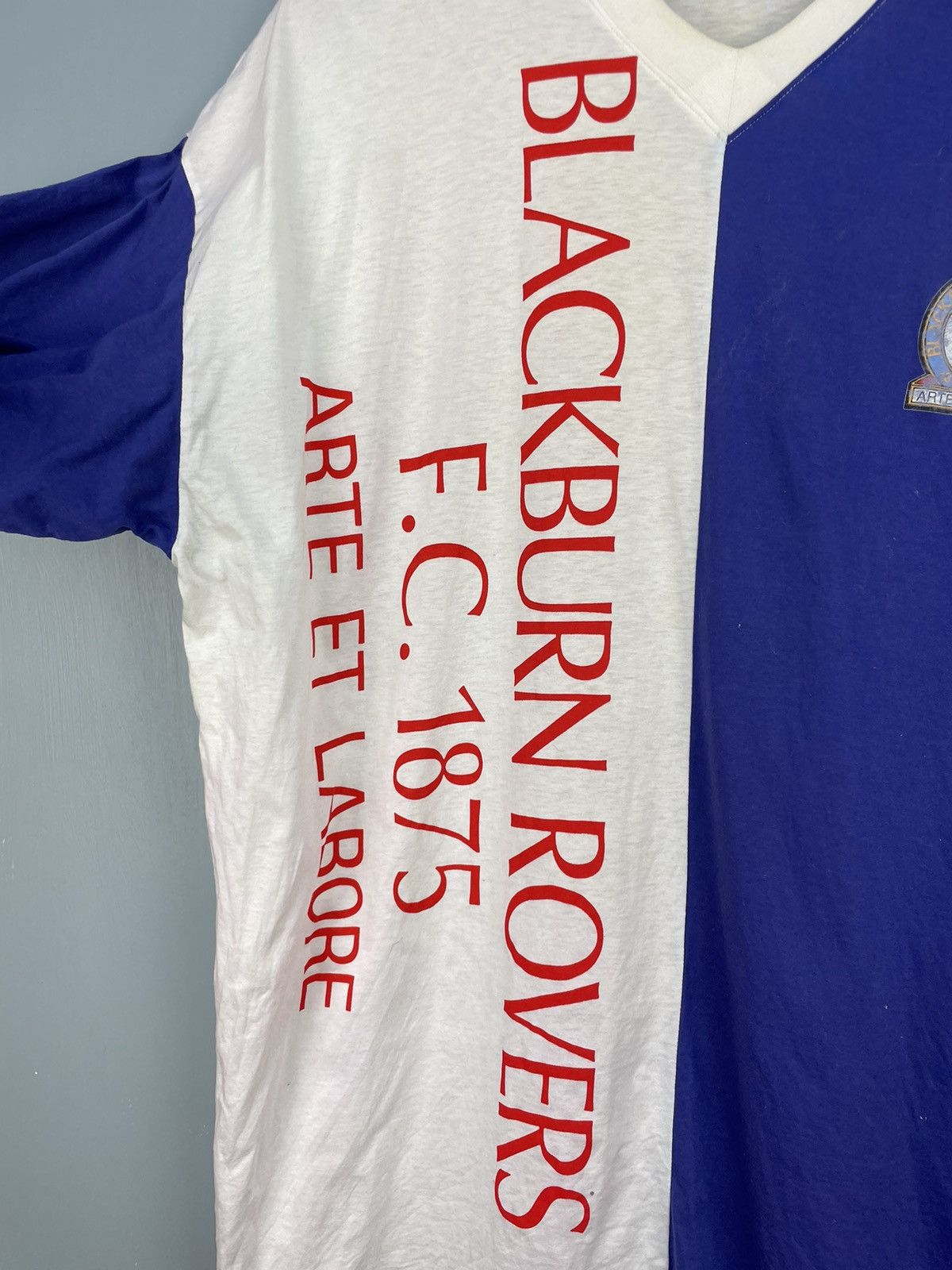 Asics Vintage 90s Blackburn Rovers F.C. fan t shirt Size US XL / EU 56 / 4 - 4 Thumbnail