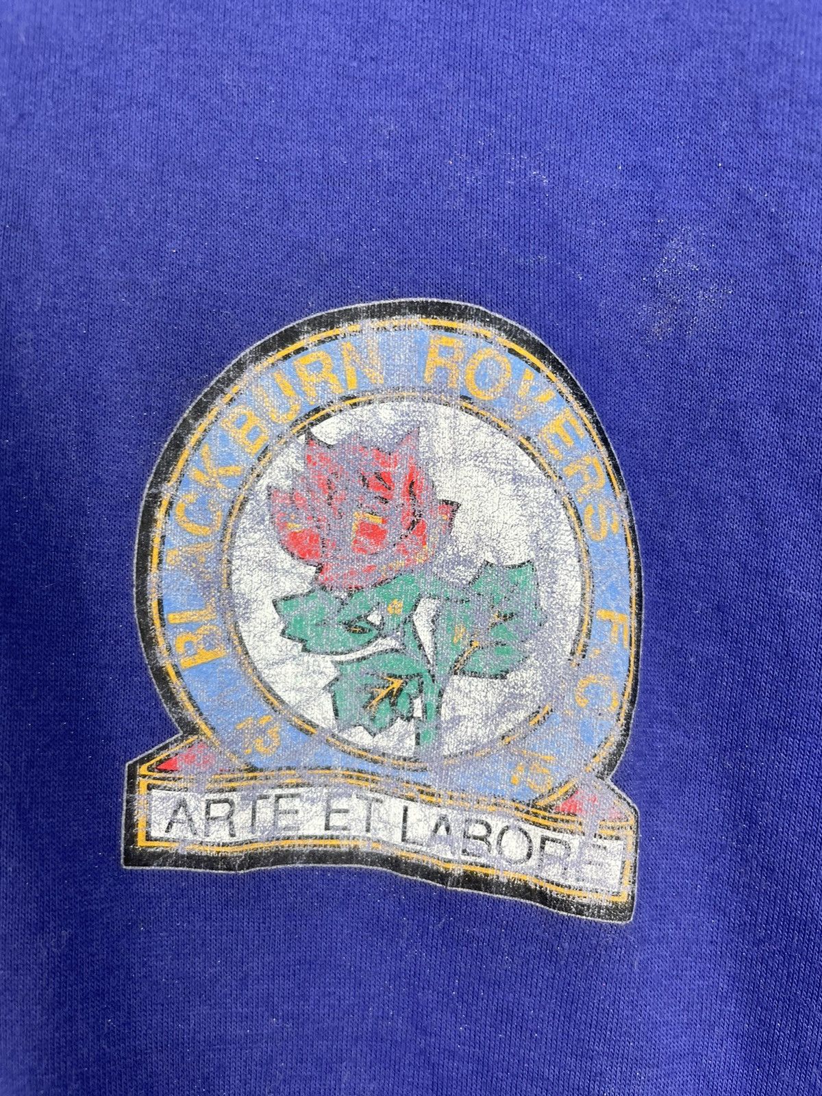 Asics Vintage 90s Blackburn Rovers F.C. fan t shirt Size US XL / EU 56 / 4 - 6 Thumbnail