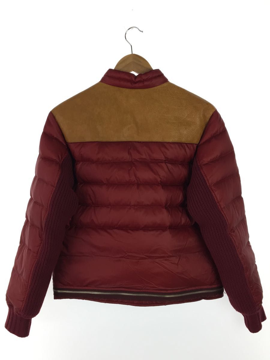 Jacket Red Zip Design Nylon Switching