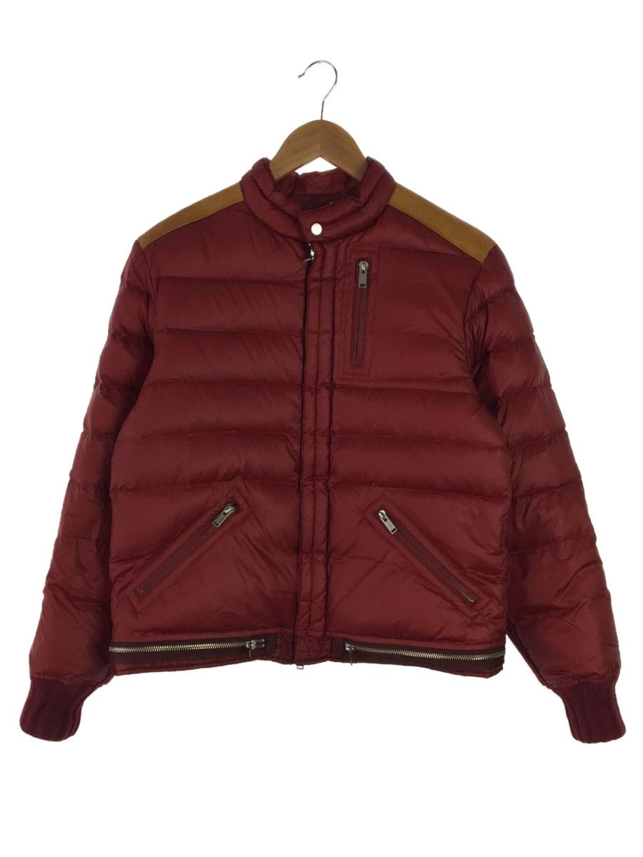 Jacket Red Zip Design Nylon Switching