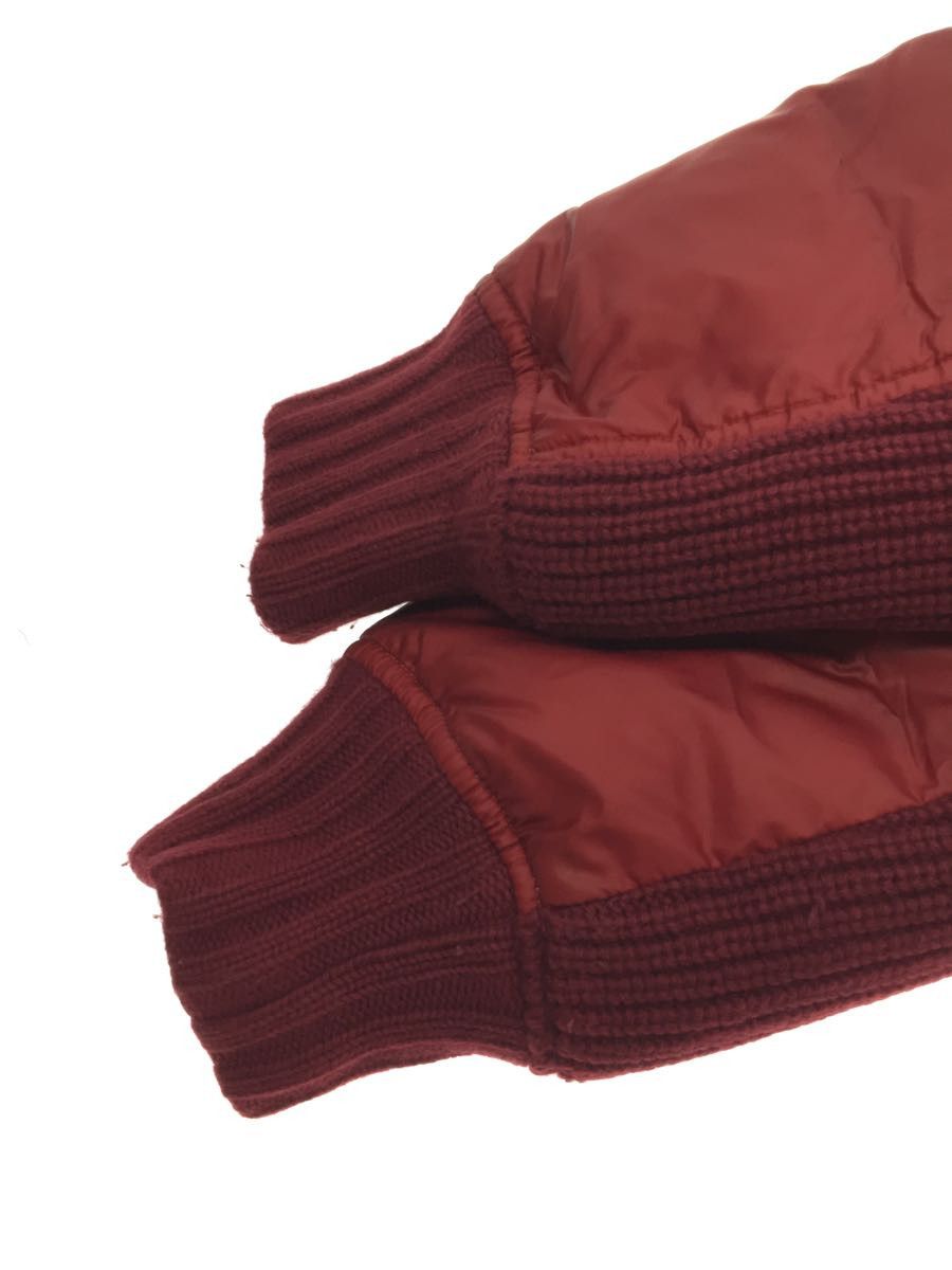 Jacket Red Zip Design Nylon Switching