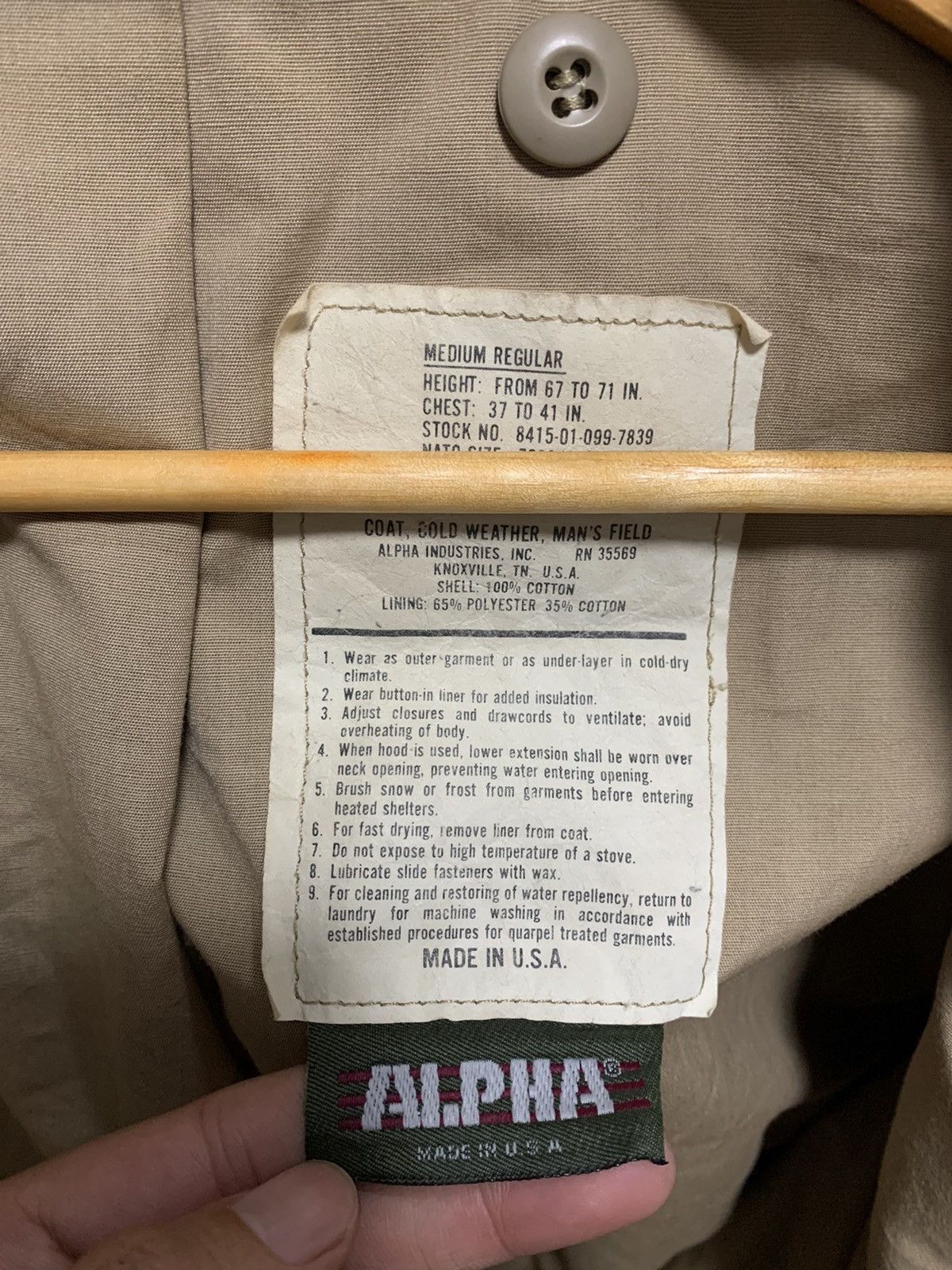 Alpha Industries × Vintage Vintage Alpha Industries M65 Parka Size US M / EU 48-50 / 2 - 6 Thumbnail