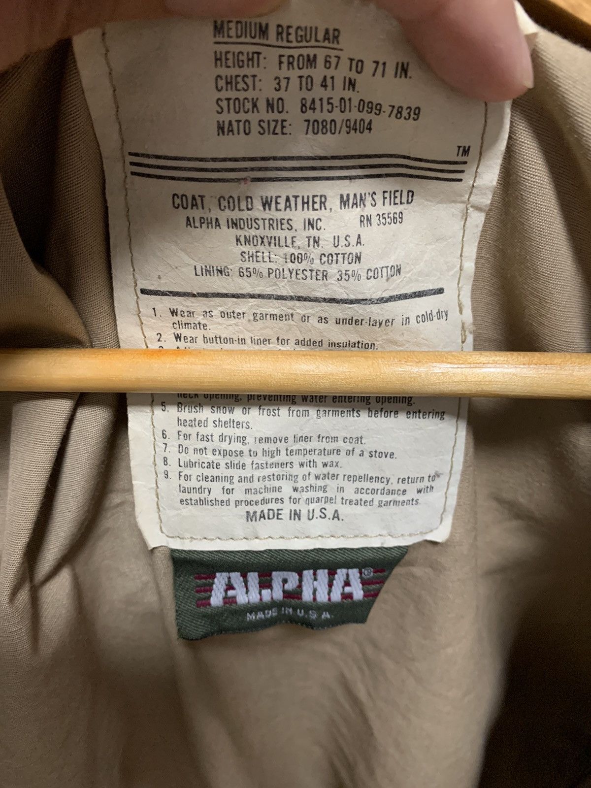 Alpha Industries × Vintage Vintage Alpha Industries M65 Parka Size US M / EU 48-50 / 2 - 7 Thumbnail