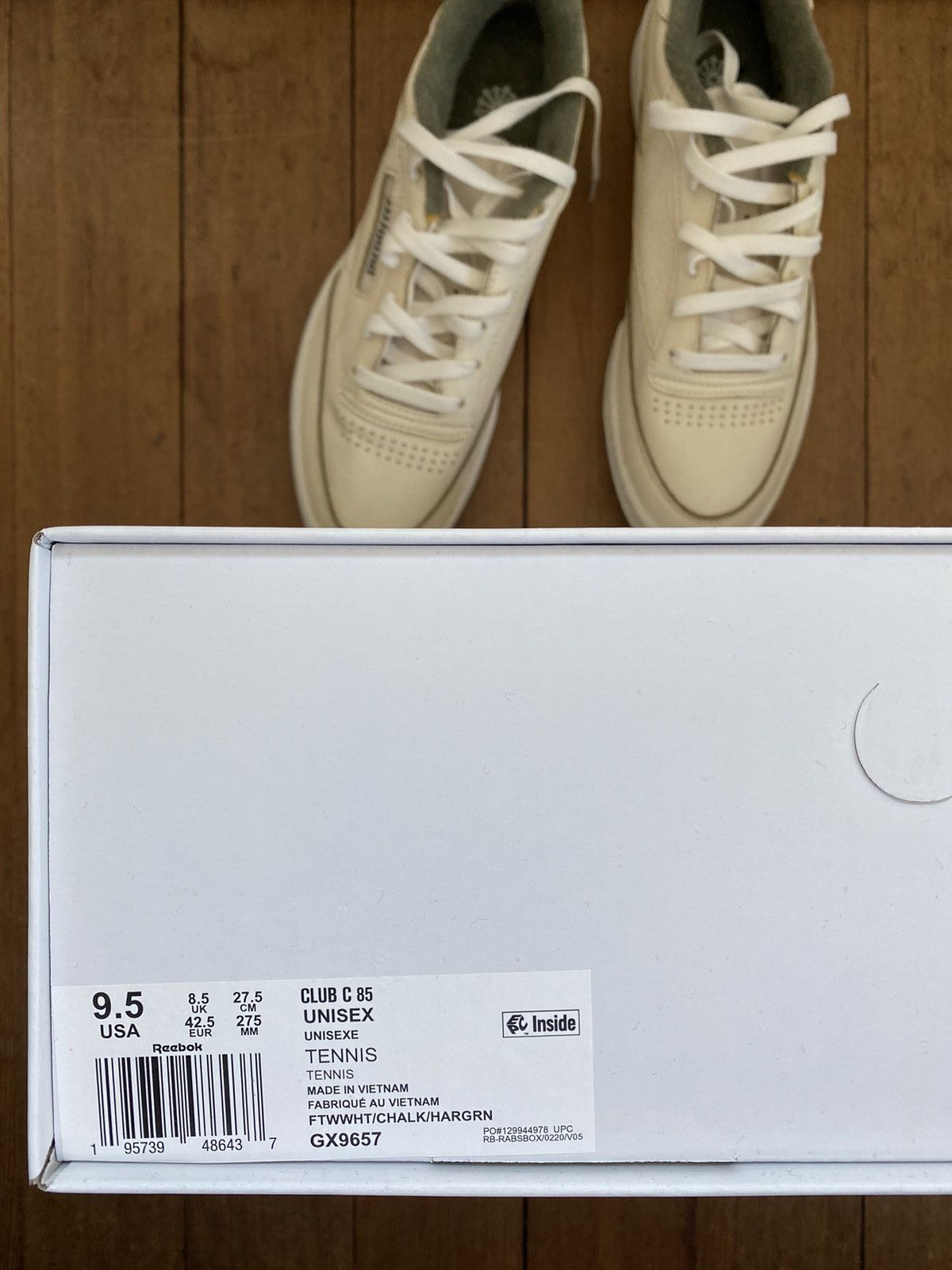 JJJJound × Reebok jjjjound x reebok club c 85 (custom - vintage look) Size US 9.5 / EU 42-43 - 5 Thumbnail