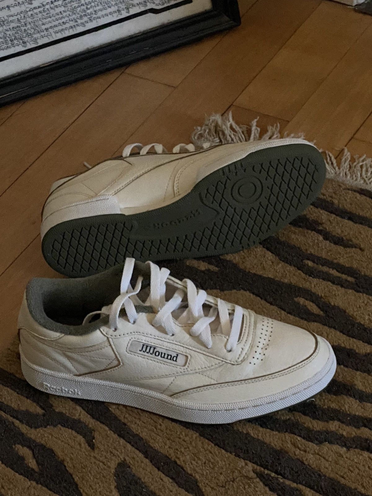 JJJJound × Reebok jjjjound x reebok club c 85 (custom - vintage look) Size US 9.5 / EU 42-43 - 7 Thumbnail