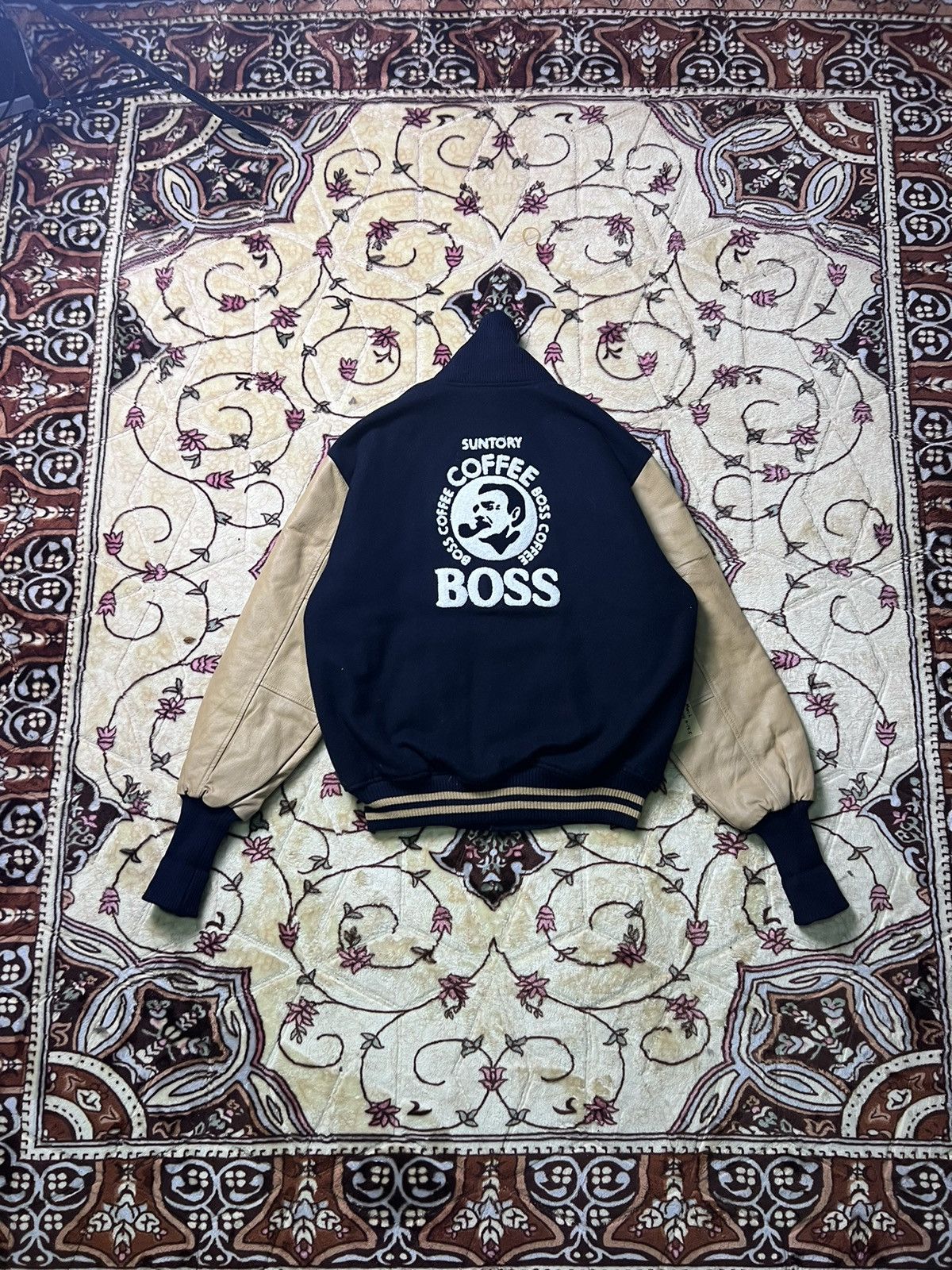 Japanese Brand × Vintage Vintage Suntory Coffee Boss Embroidered Logo Varsity Jacket Size US L / EU 52-54 / 3 - 18 Thumbnail