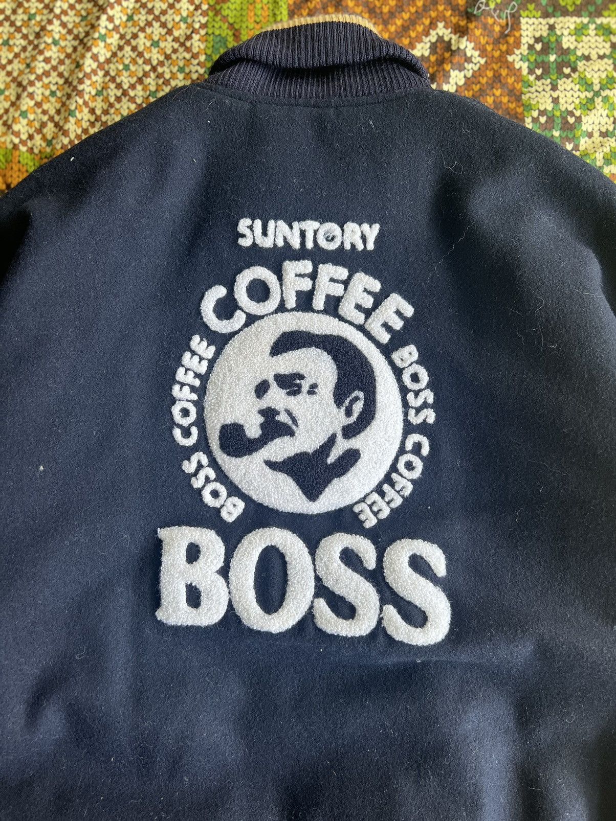 Japanese Brand × Vintage Vintage Suntory Coffee Boss Embroidered Logo Varsity Jacket Size US L / EU 52-54 / 3 - 9 Thumbnail