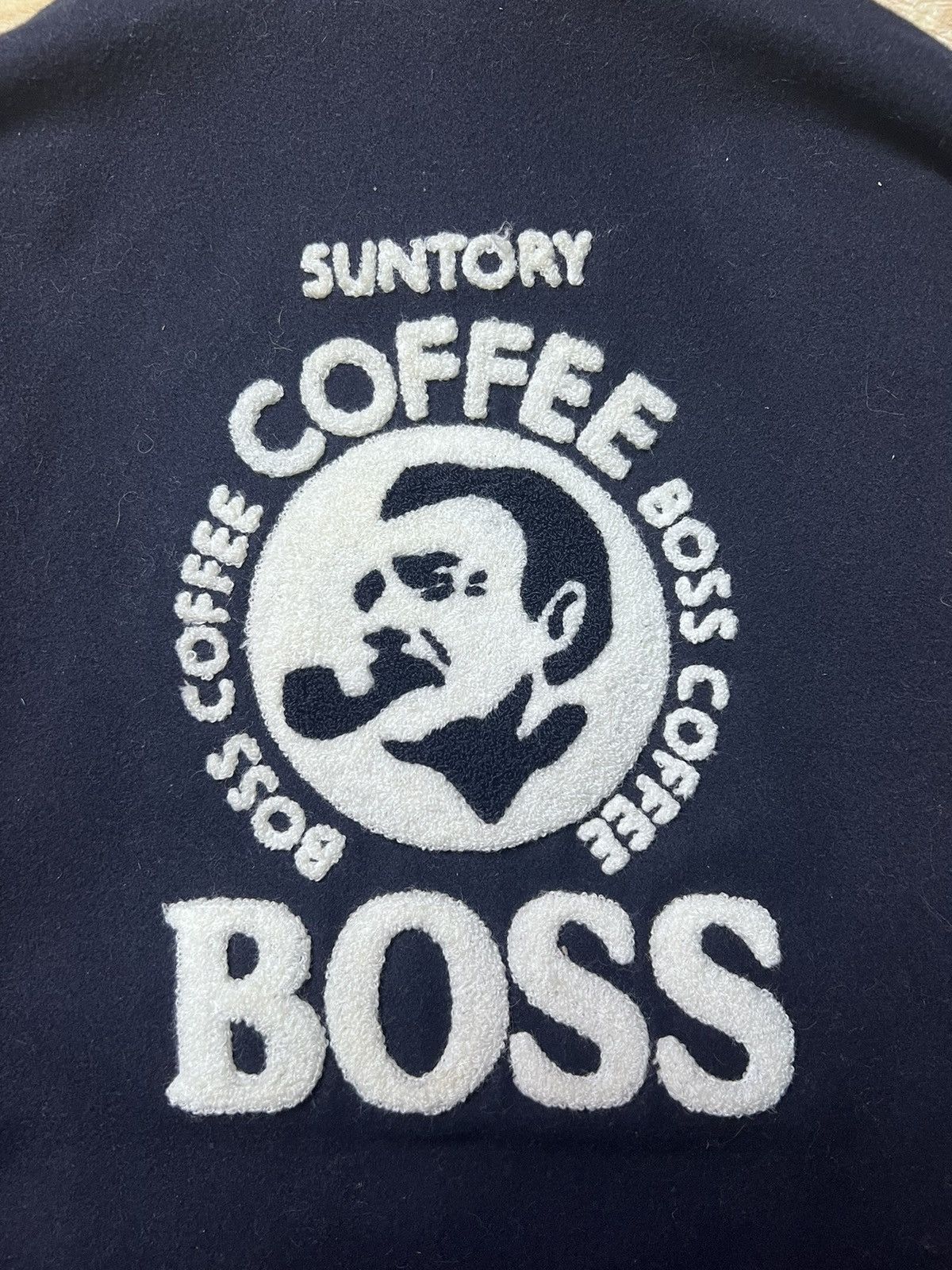 Japanese Brand × Vintage Vintage Suntory Coffee Boss Embroidered Logo Varsity Jacket Size US L / EU 52-54 / 3 - 19 Thumbnail
