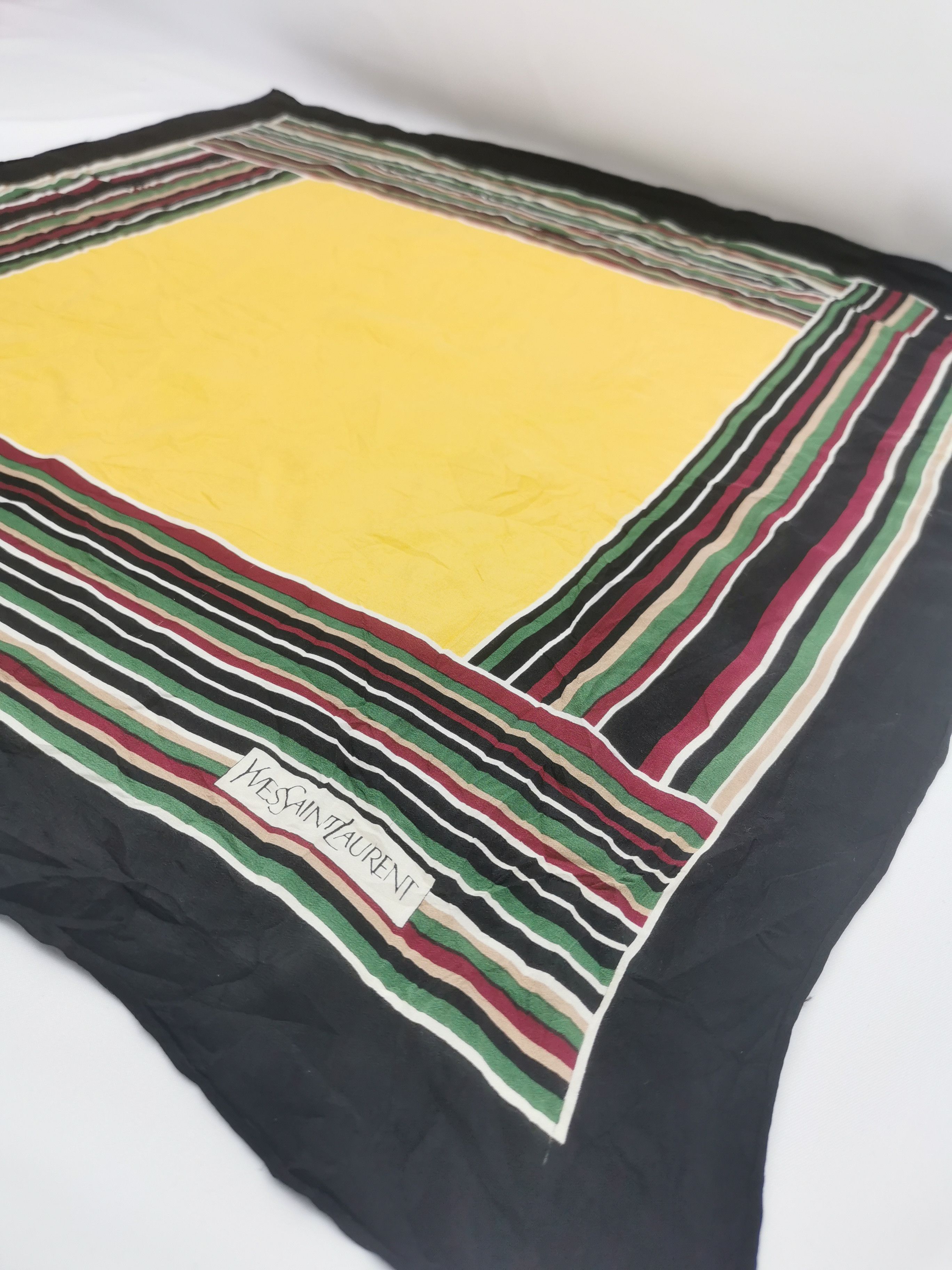 Vintage × Yves Saint Laurent Yves saint laurent handkerchief / bandana / neckerchief Size ONE SIZE - 3 Thumbnail