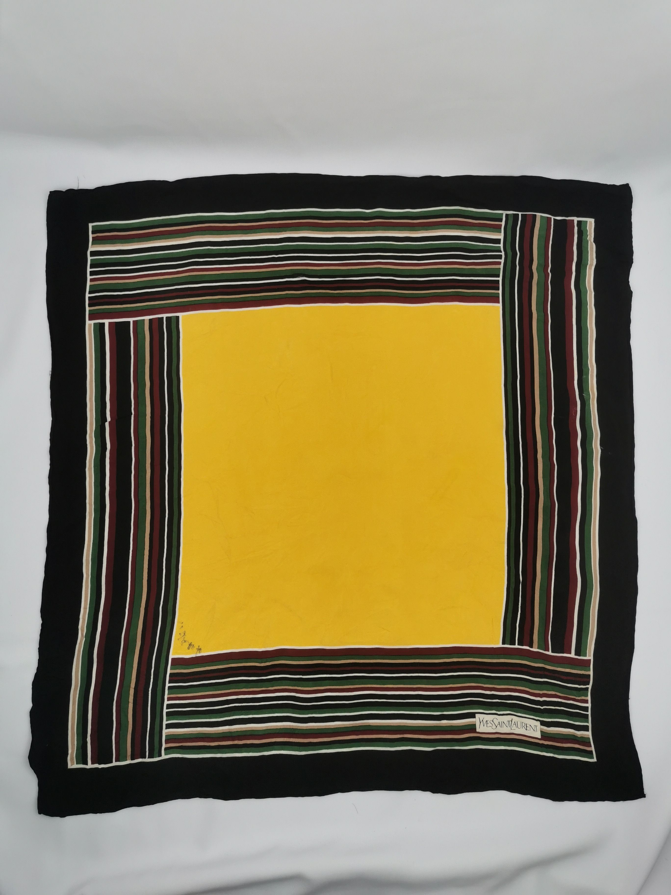 Vintage × Yves Saint Laurent Yves saint laurent handkerchief / bandana / neckerchief Size ONE SIZE - 2 Thumbnail