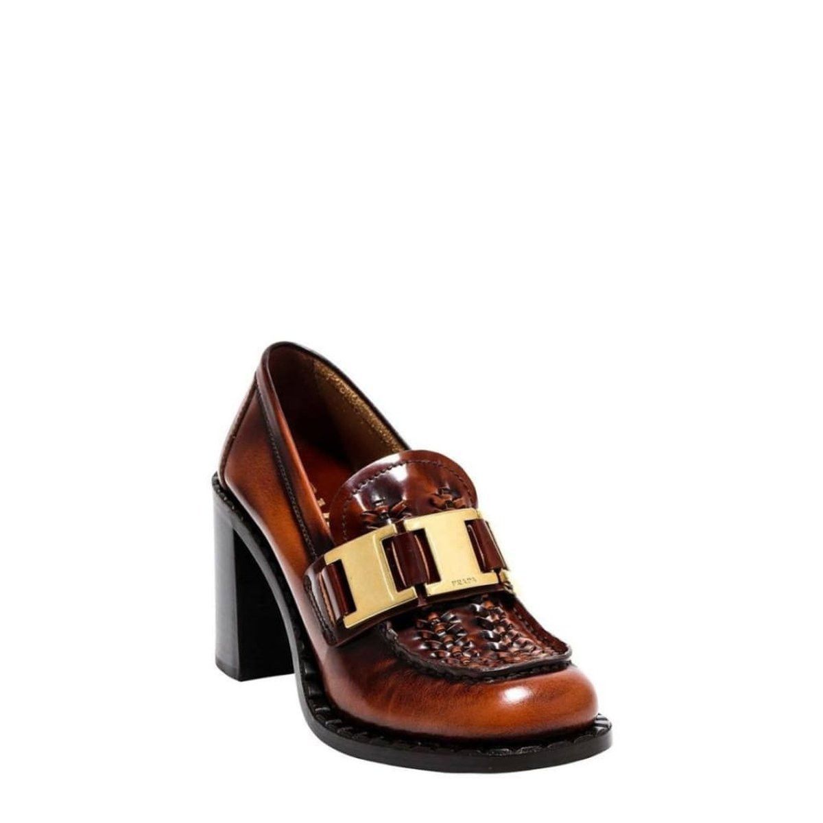 Prada Leather Loafer Pumps Size US 7 / IT 37 - 3 Thumbnail