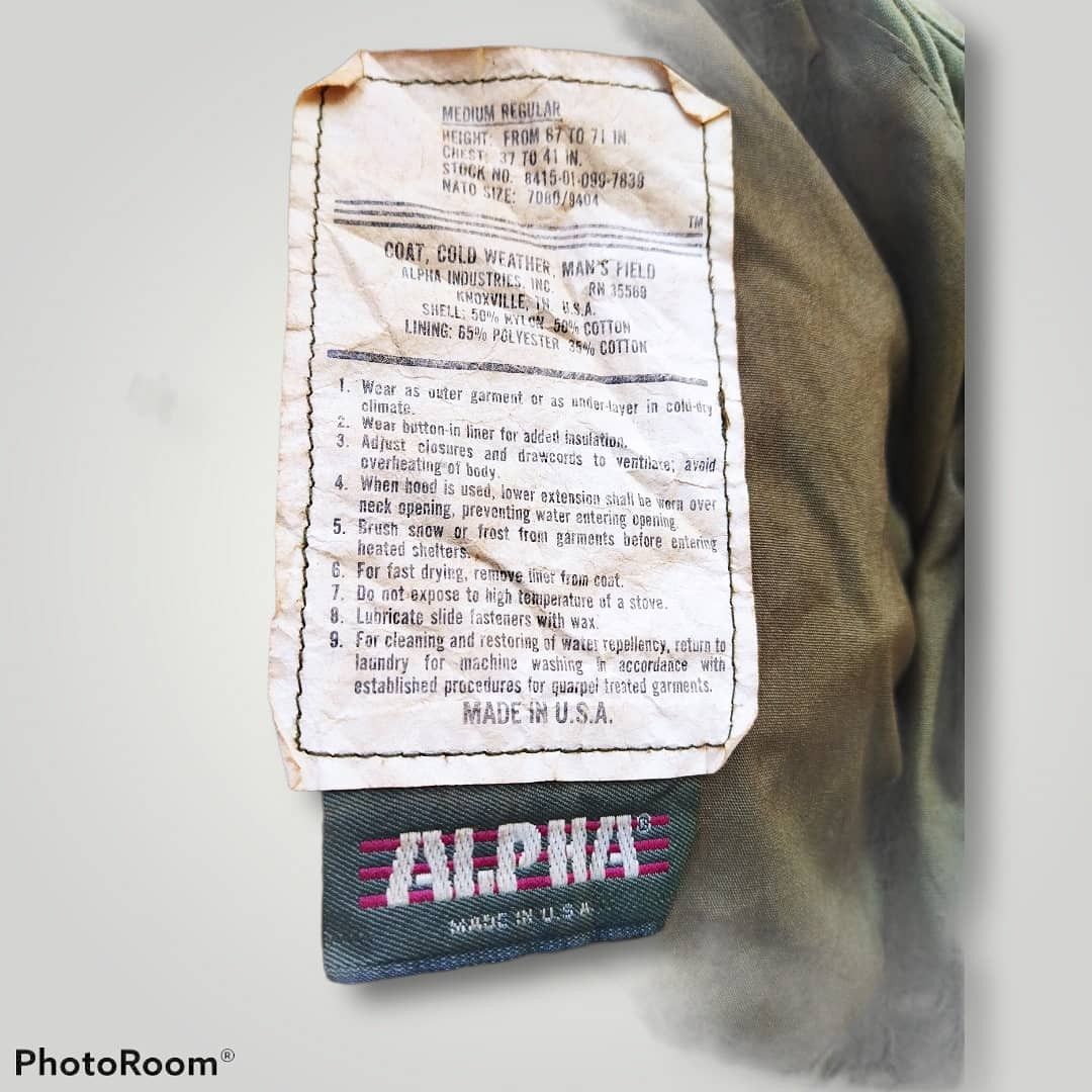 Alpha Industries × Vintage 🔥GRAILED🔥 ALPHA INDUSTRIES VINTAGE MILITARY JACKET Size US L / EU 52-54 / 3 - 4 Thumbnail