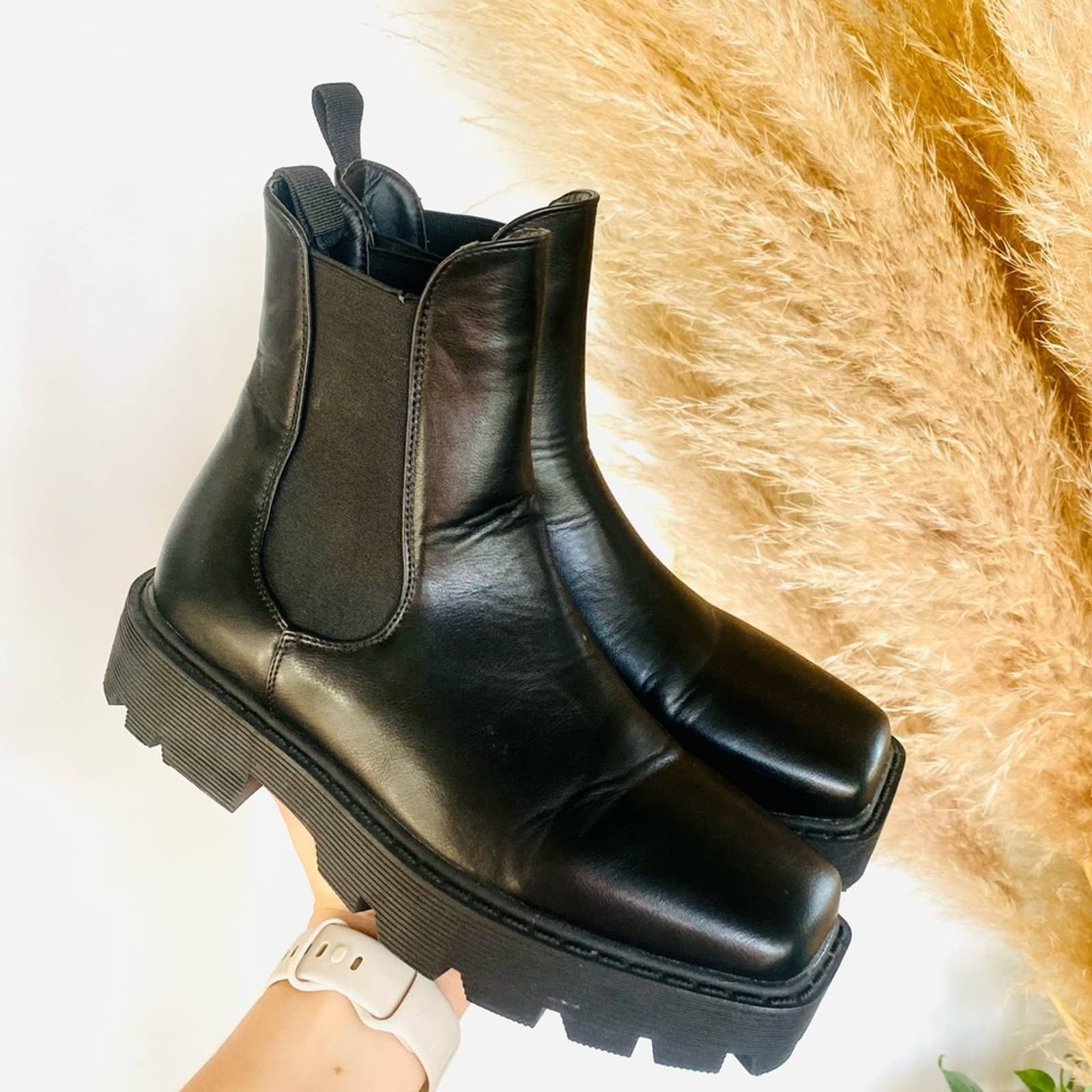 asos lug sole boots
