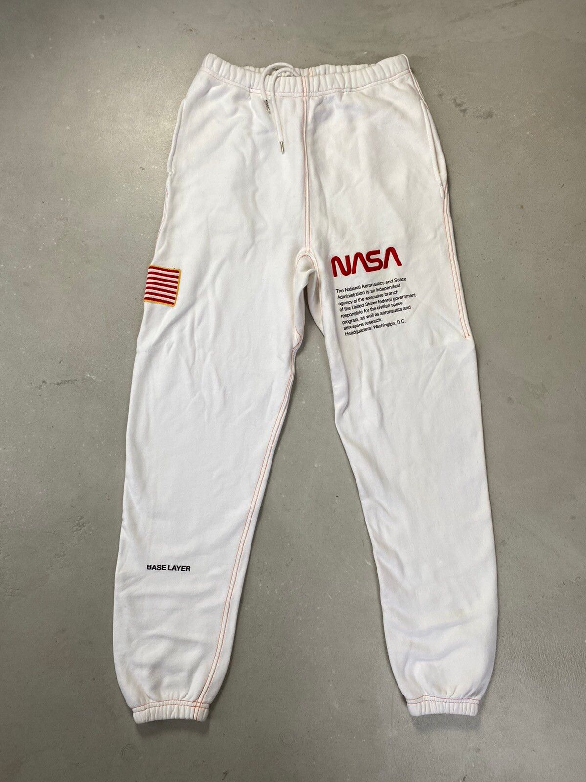 Heron Preston SS18 NASA Sweatpants in White
