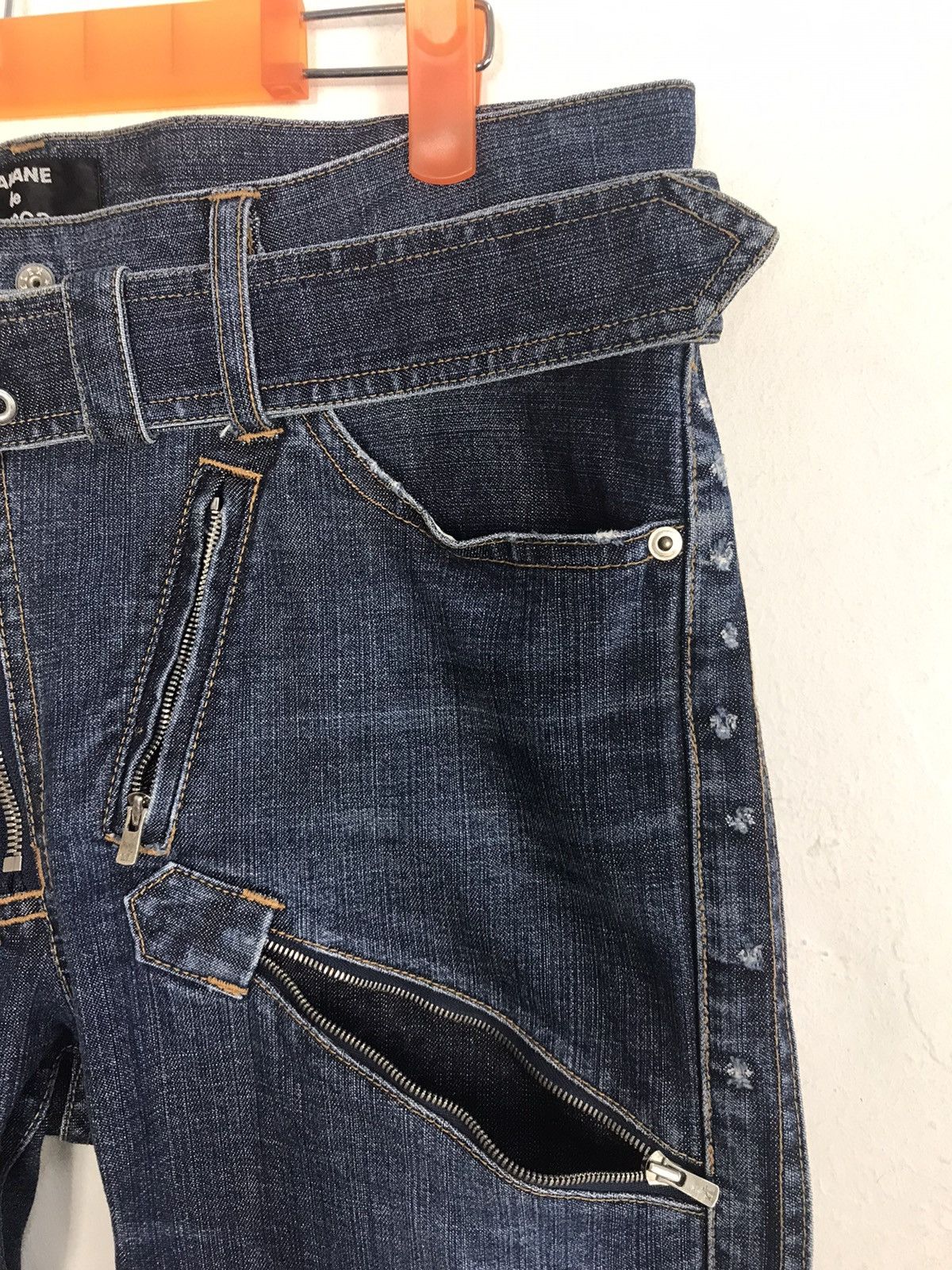 CABANE de ZUCCa Vintage Cabane De Zucca Tactical Pocket Distressed Design Size US 31 - 5 Thumbnail